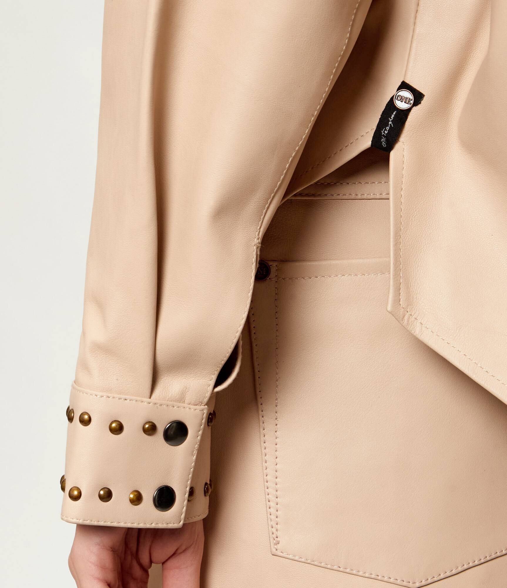 ONE TEASPOON Geacă de piele DARIA | Relaxed fit