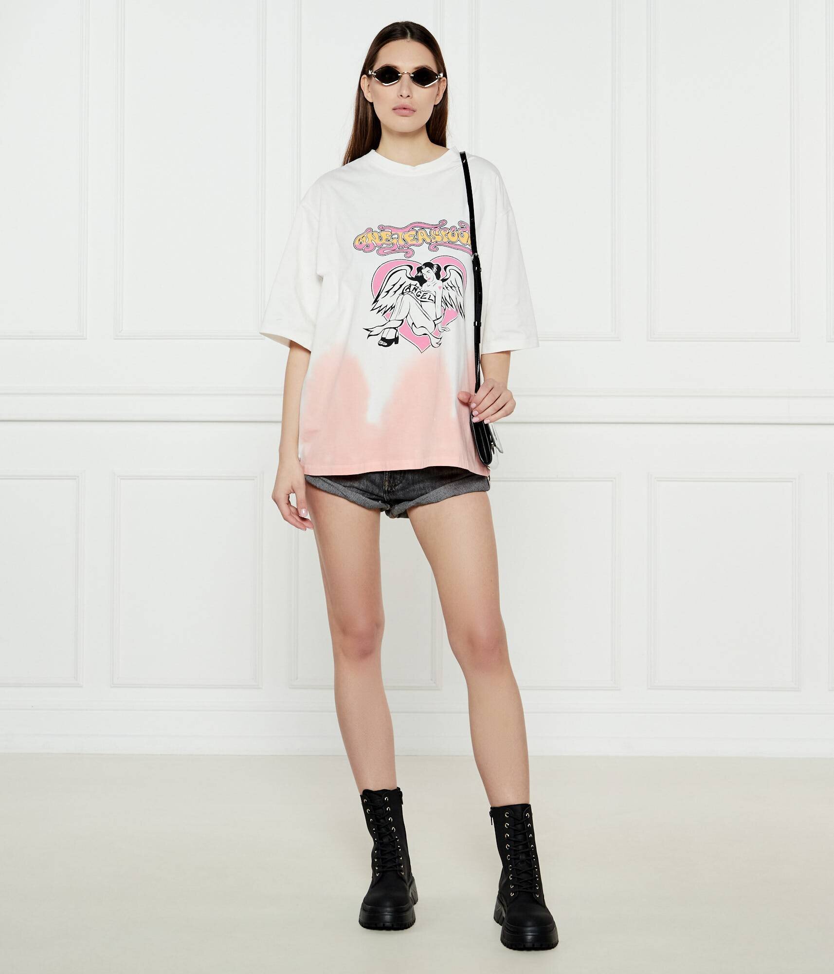 ONE TEASPOON Tricou ANGEL | Relaxed fit