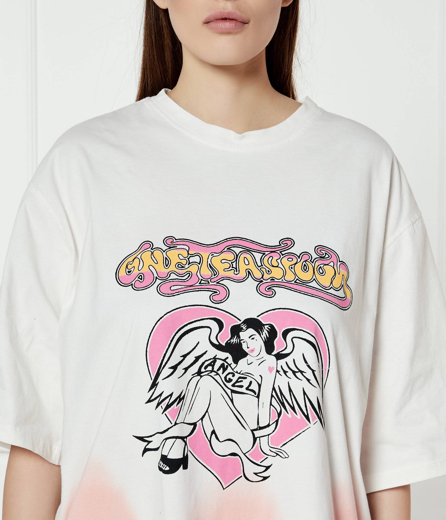 ONE TEASPOON Tricou ANGEL | Relaxed fit