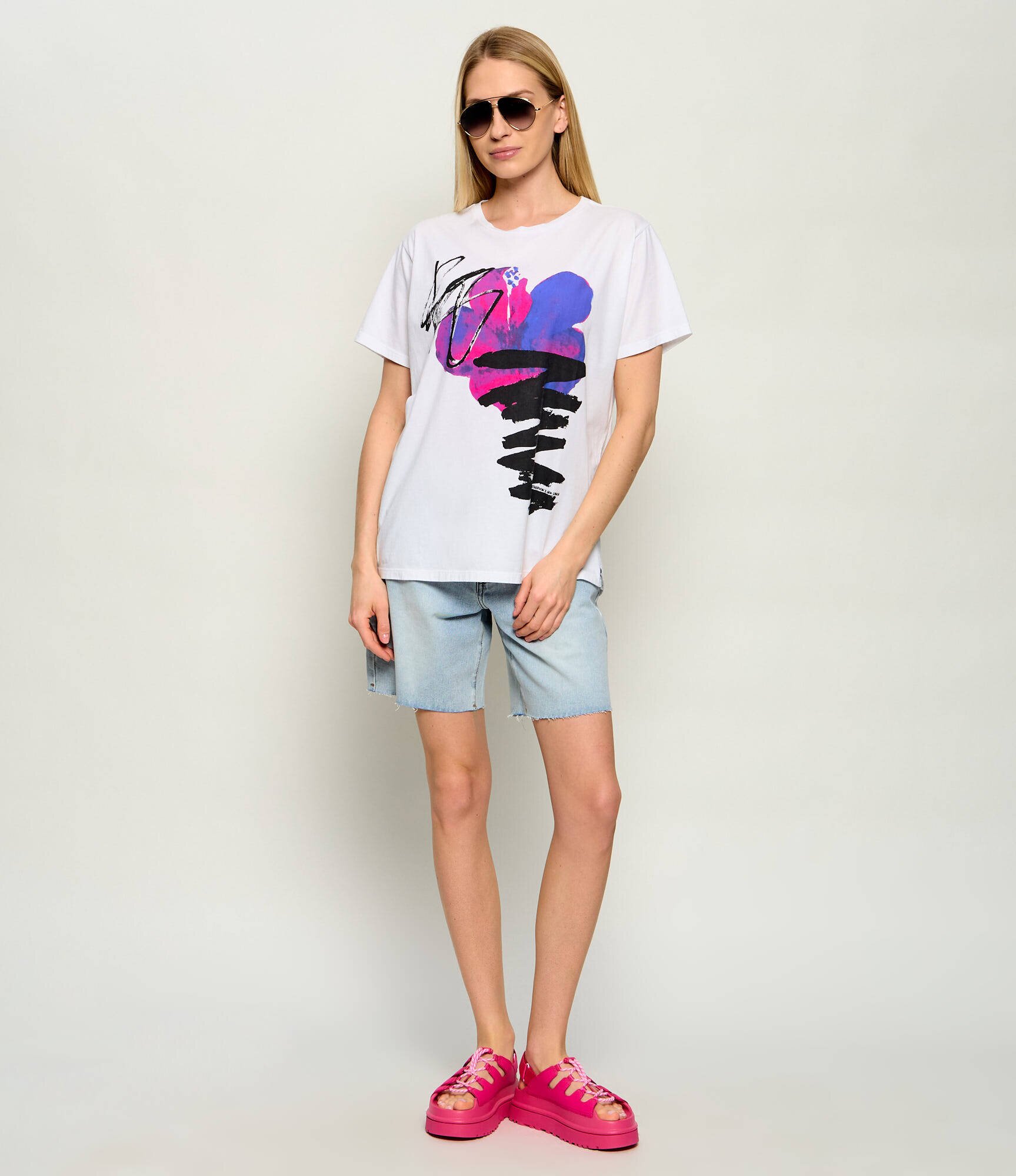 ONE TEASPOON Tricou Art | Relaxed fit