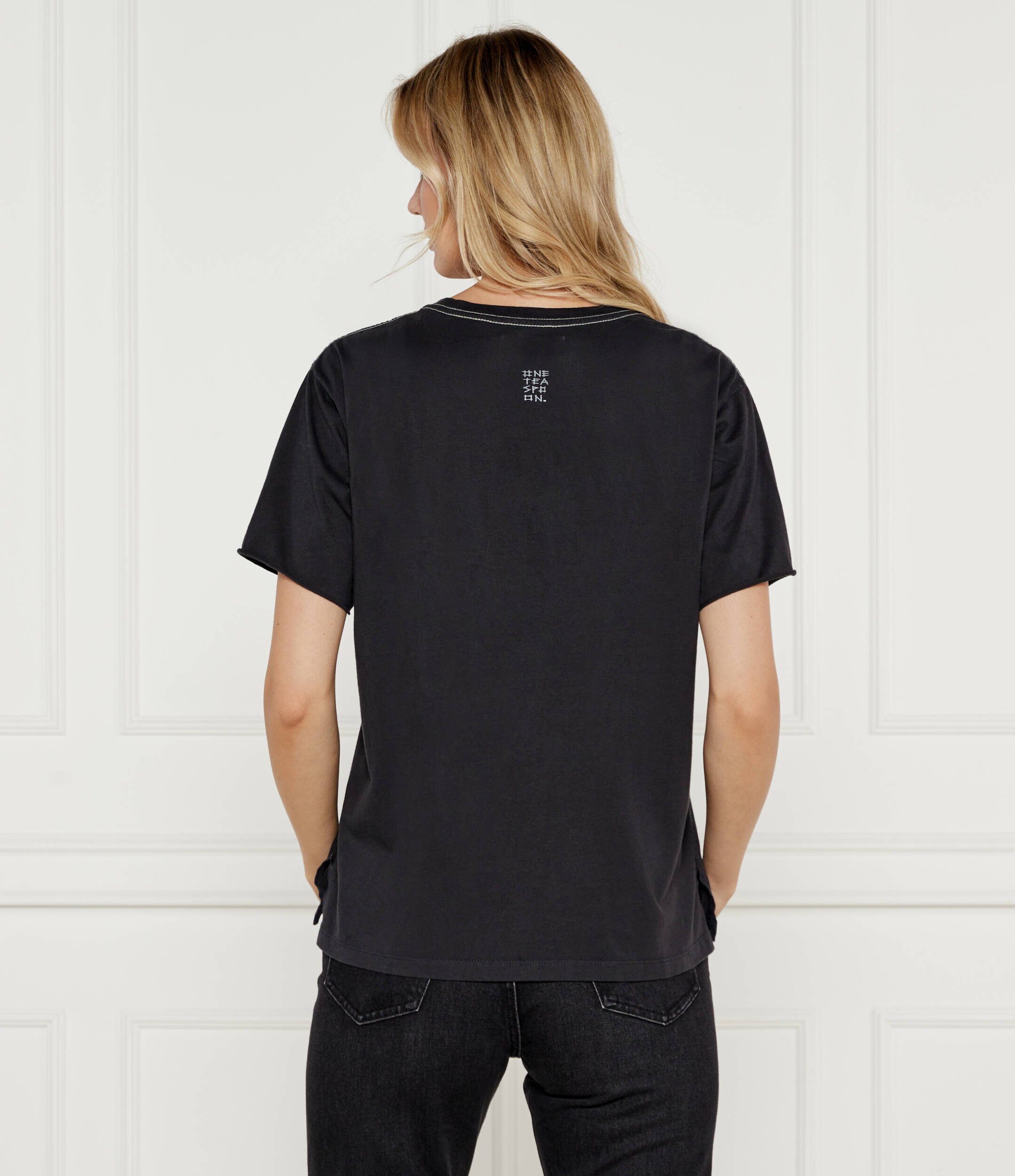 ONE TEASPOON Tricou GRAFFITI BIRD | Regular Fit