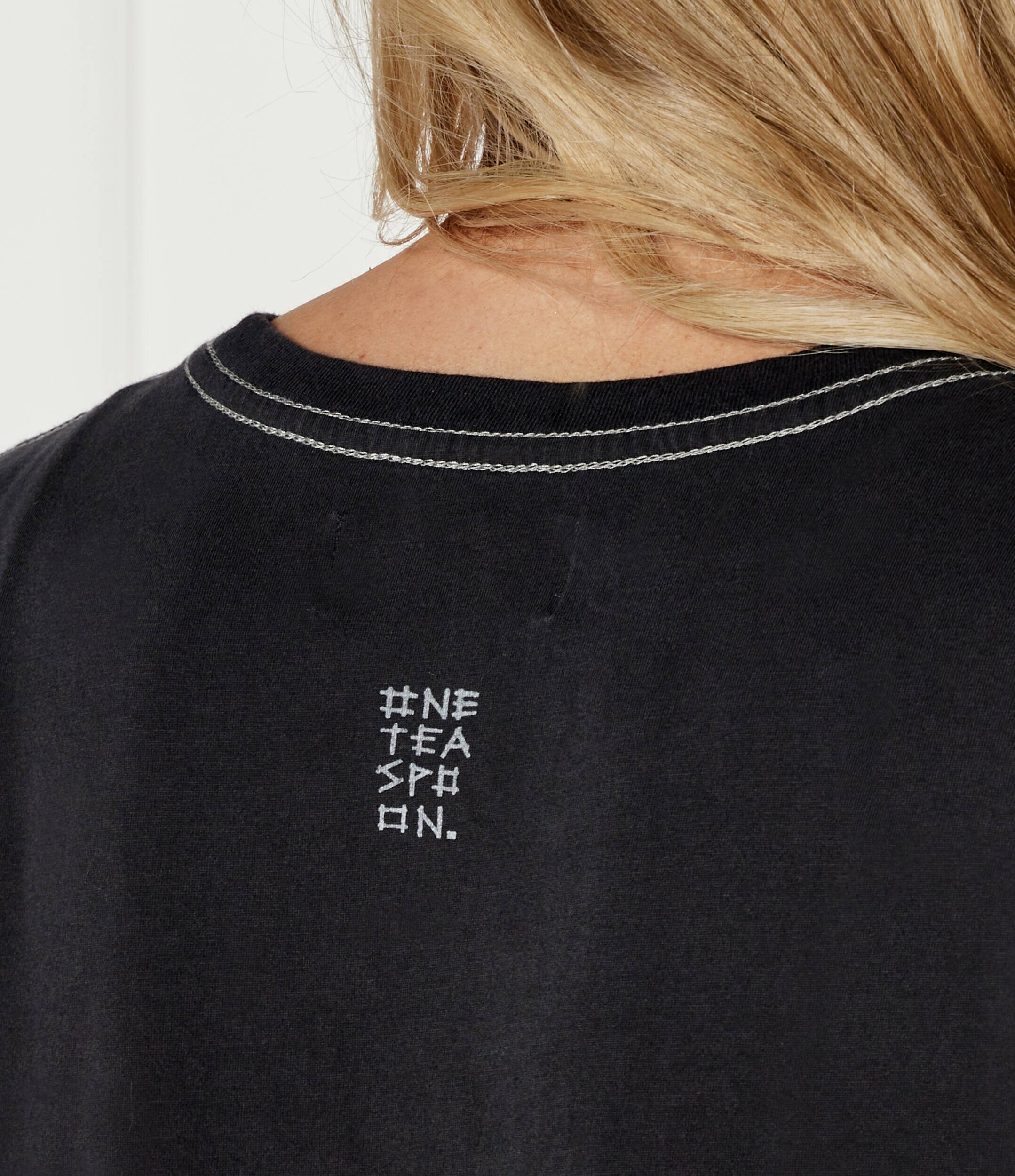 ONE TEASPOON Tricou GRAFFITI BIRD | Regular Fit