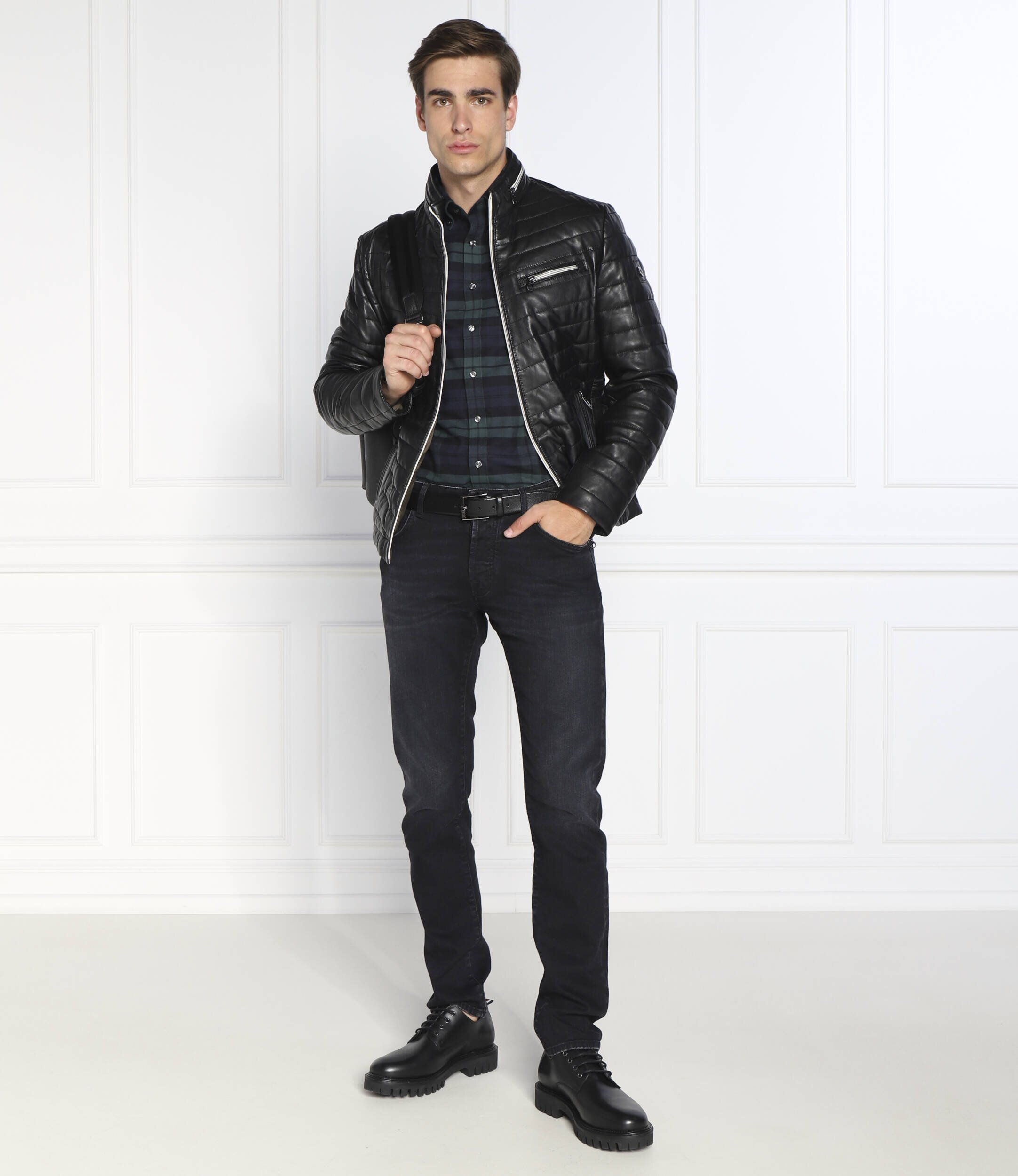 Oscar Jacobson Cămașă Brushed | Slim Fit