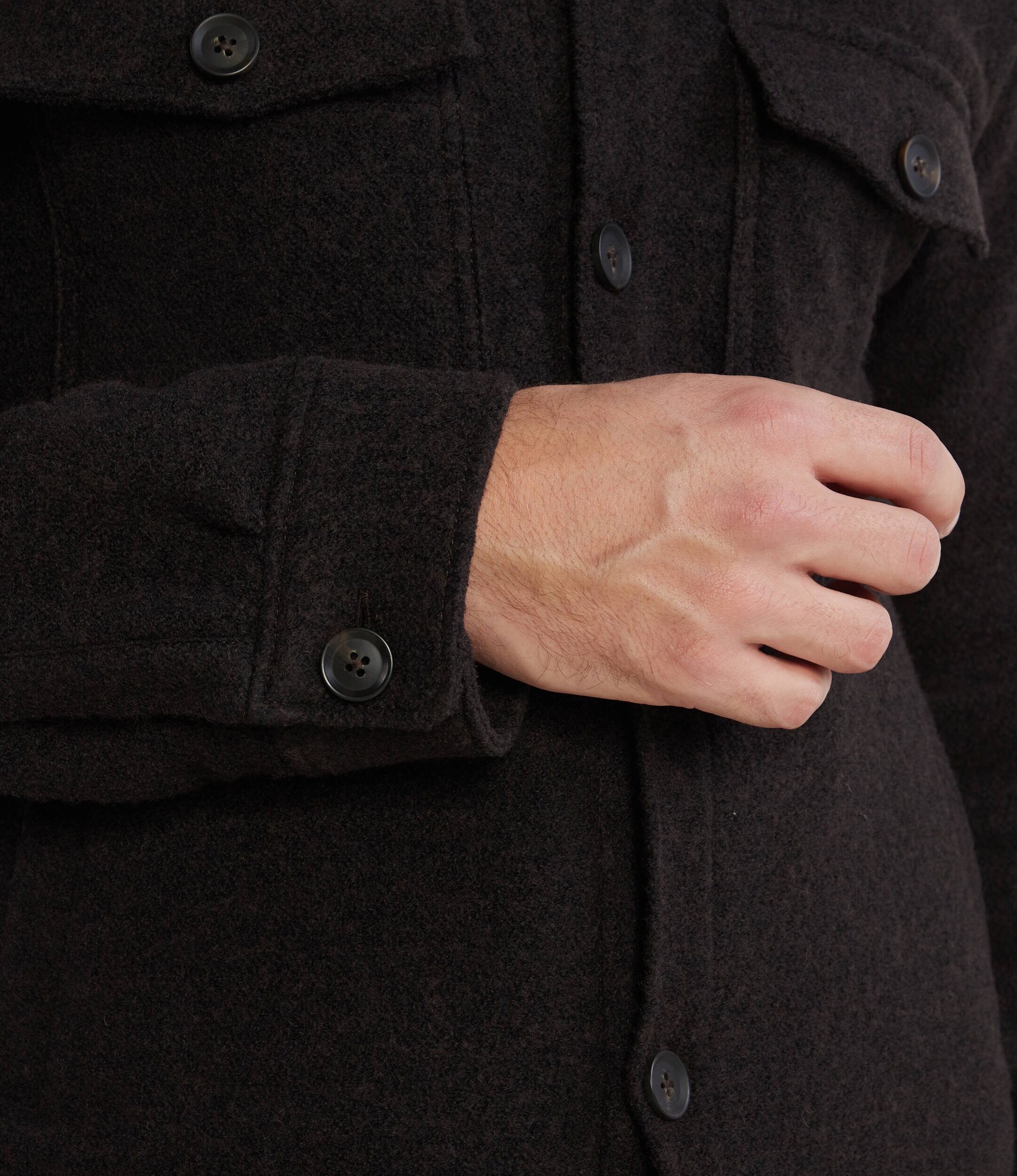 Oscar Jacobson Cămașă Maverick Jacket | regular fit cu adaos de lână