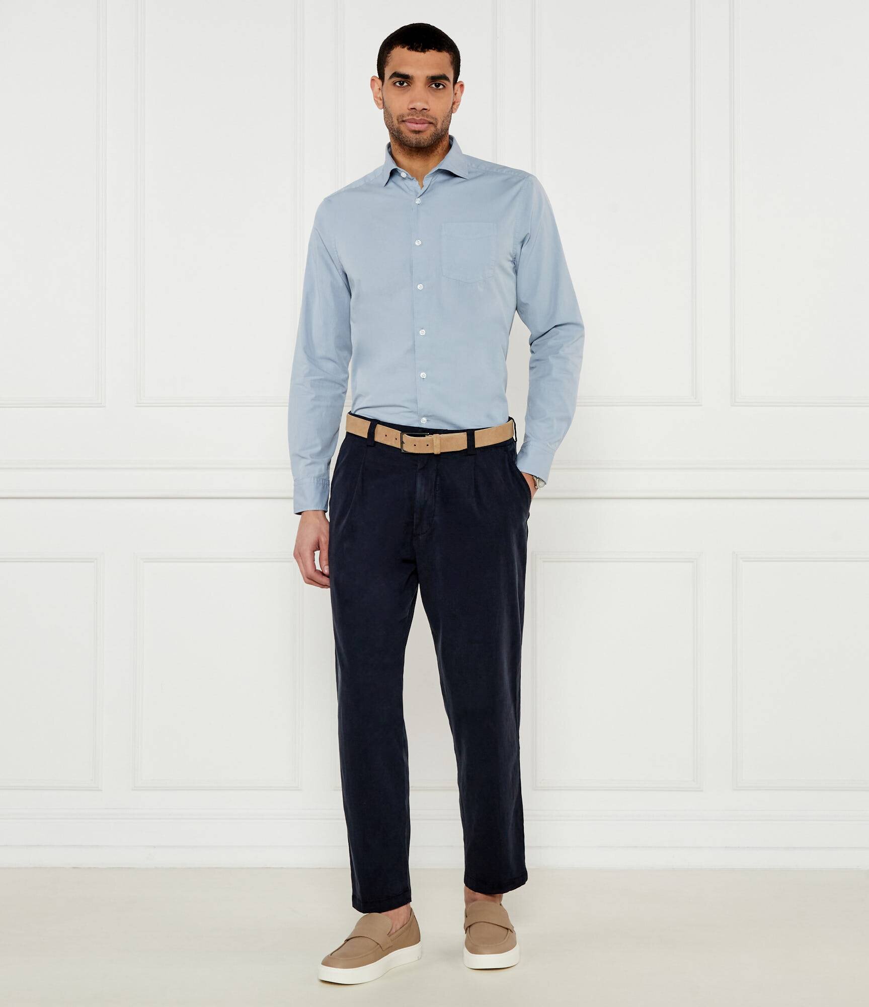 Oscar Jacobson Cămașă Wide Spread | Regular Fit