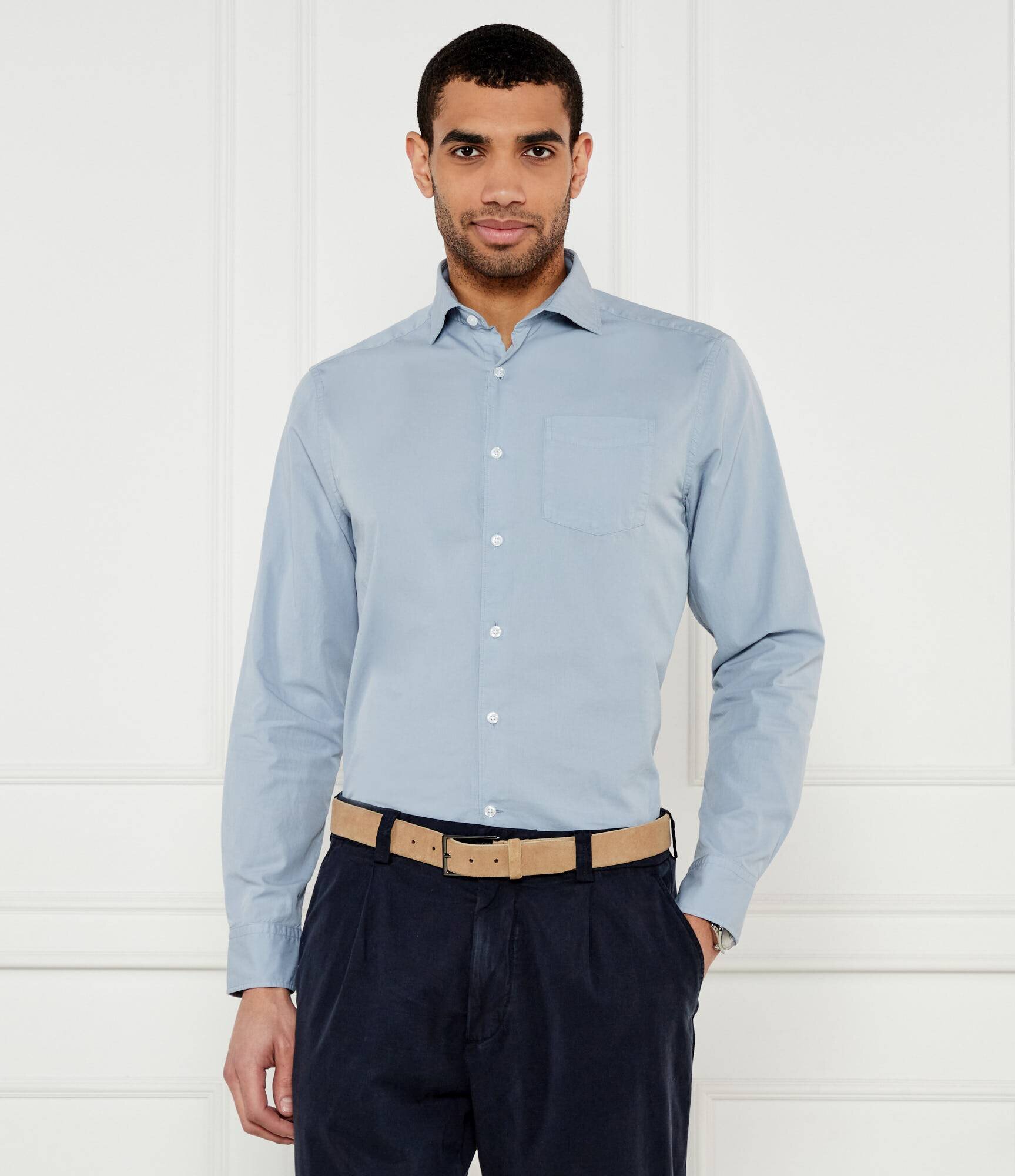 Oscar Jacobson Cămașă Wide Spread | Regular Fit