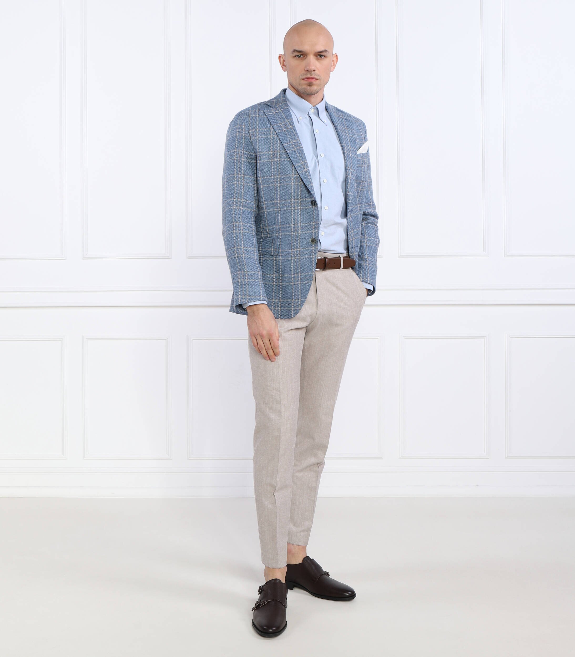 Oscar Jacobson De in sacou Fogerty Blazer | Slim Fit cu adaos de mătase