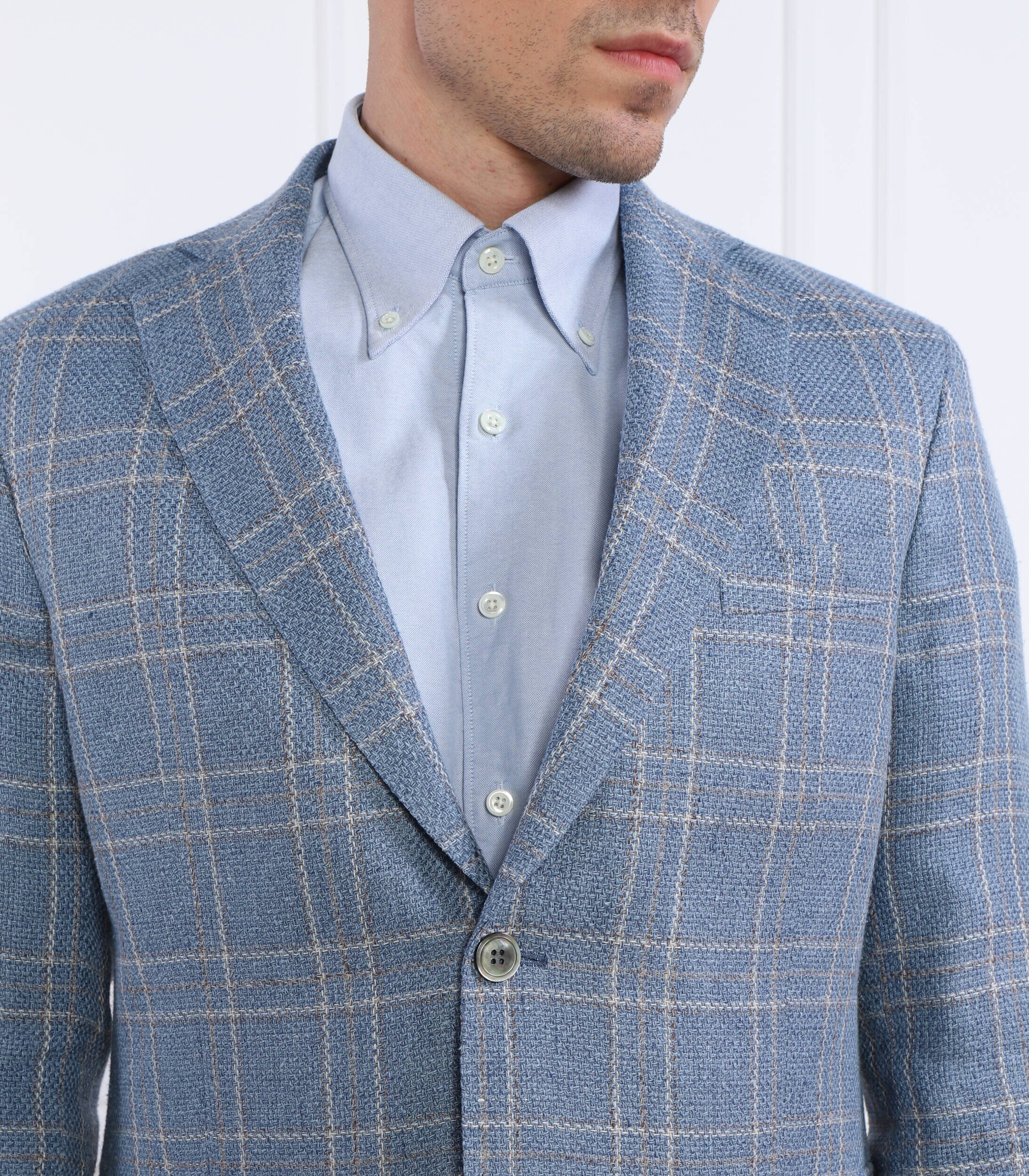 Oscar Jacobson De in sacou Fogerty Blazer | Slim Fit cu adaos de mătase