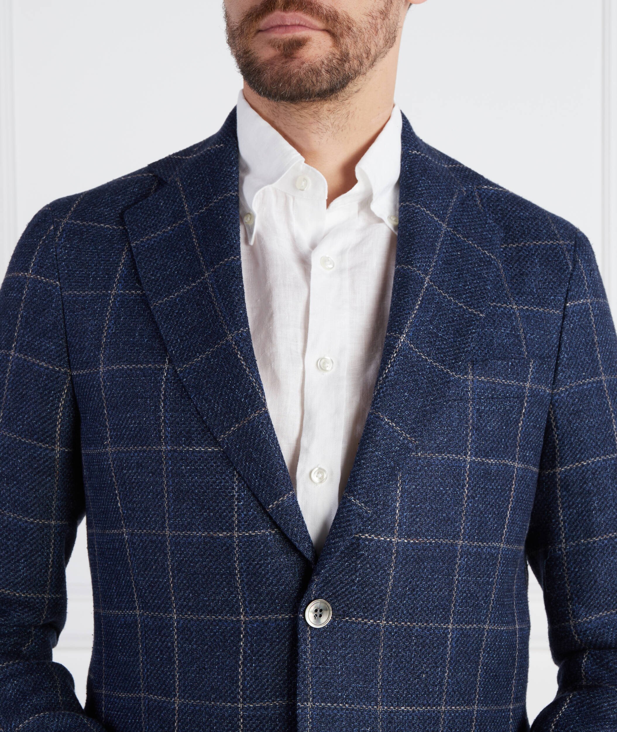 Oscar Jacobson De in sacou | Regular Fit cu adaos de mătase