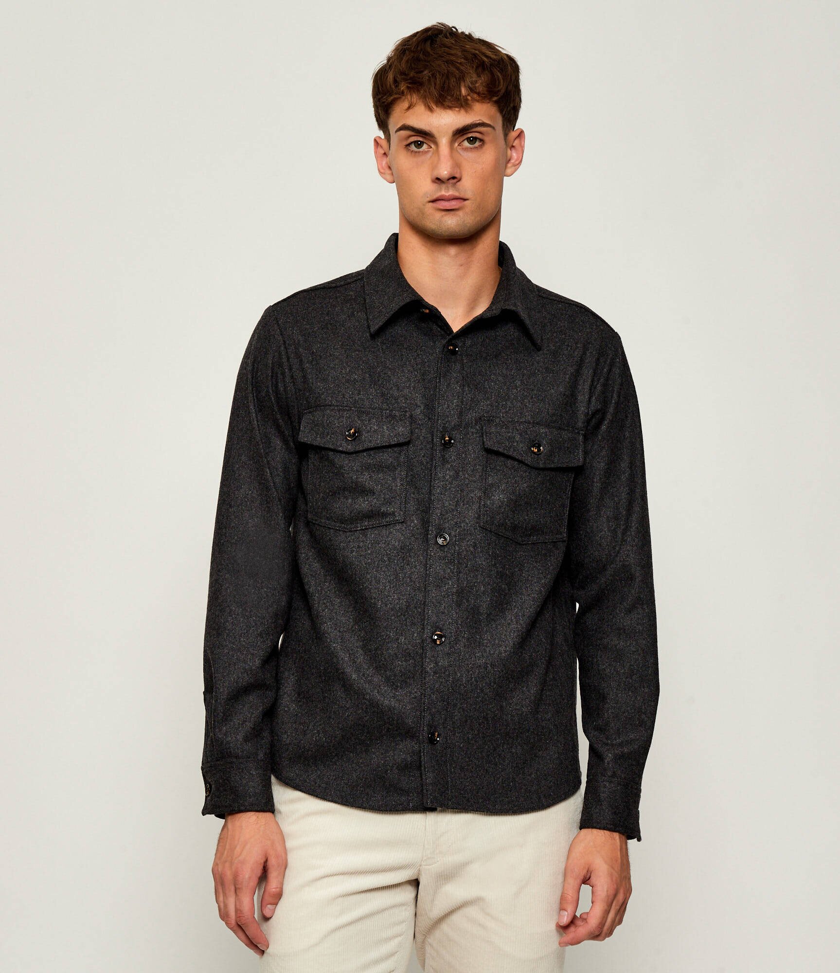 Oscar Jacobson De lână cămașă Magnus | regular fit