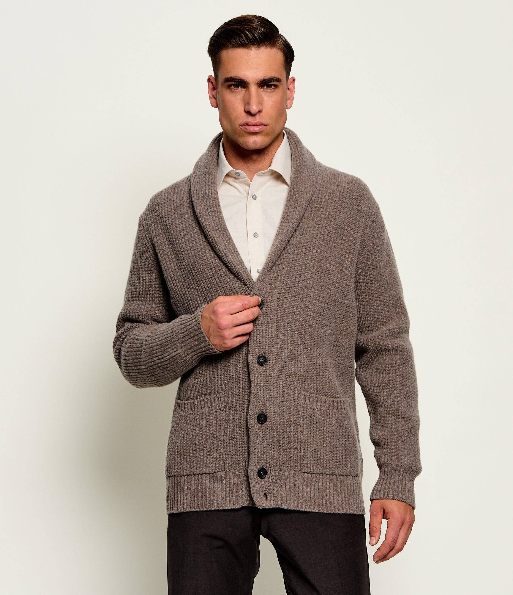Oscar Jacobson De lână cardigan Roland | regular fit
