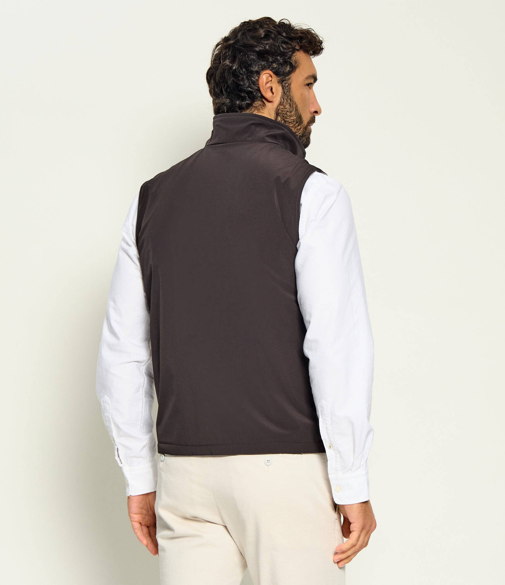 Oscar Jacobson De lână cu două fețe vestă | regular fit
