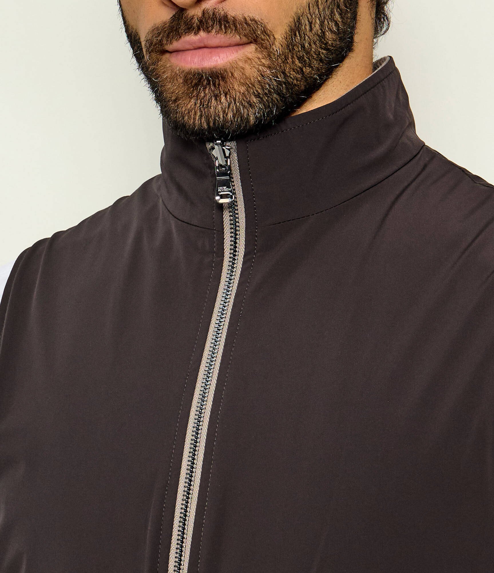 Oscar Jacobson De lână cu două fețe vestă | regular fit