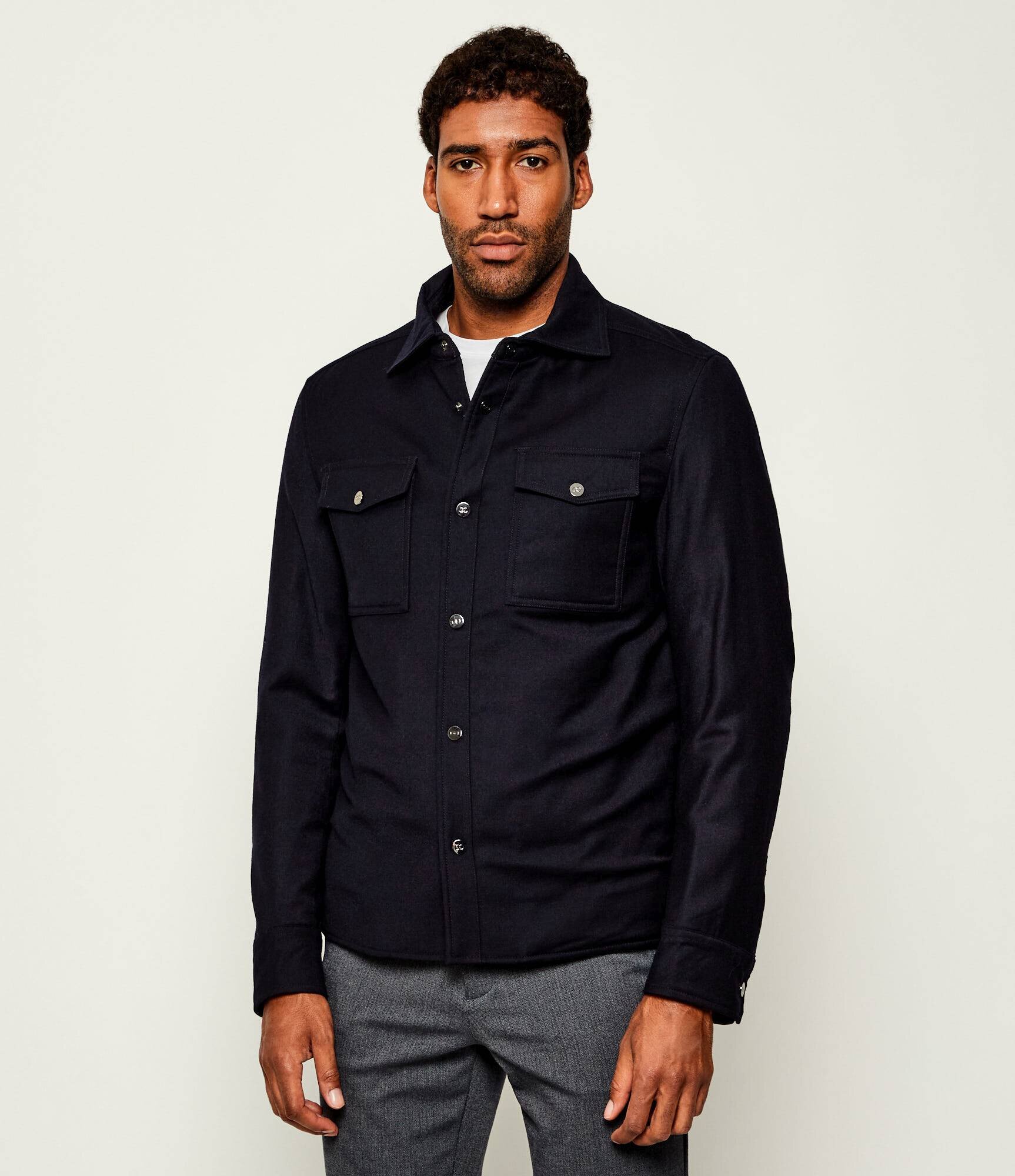 Oscar Jacobson De lână geacă Padded | regular fit