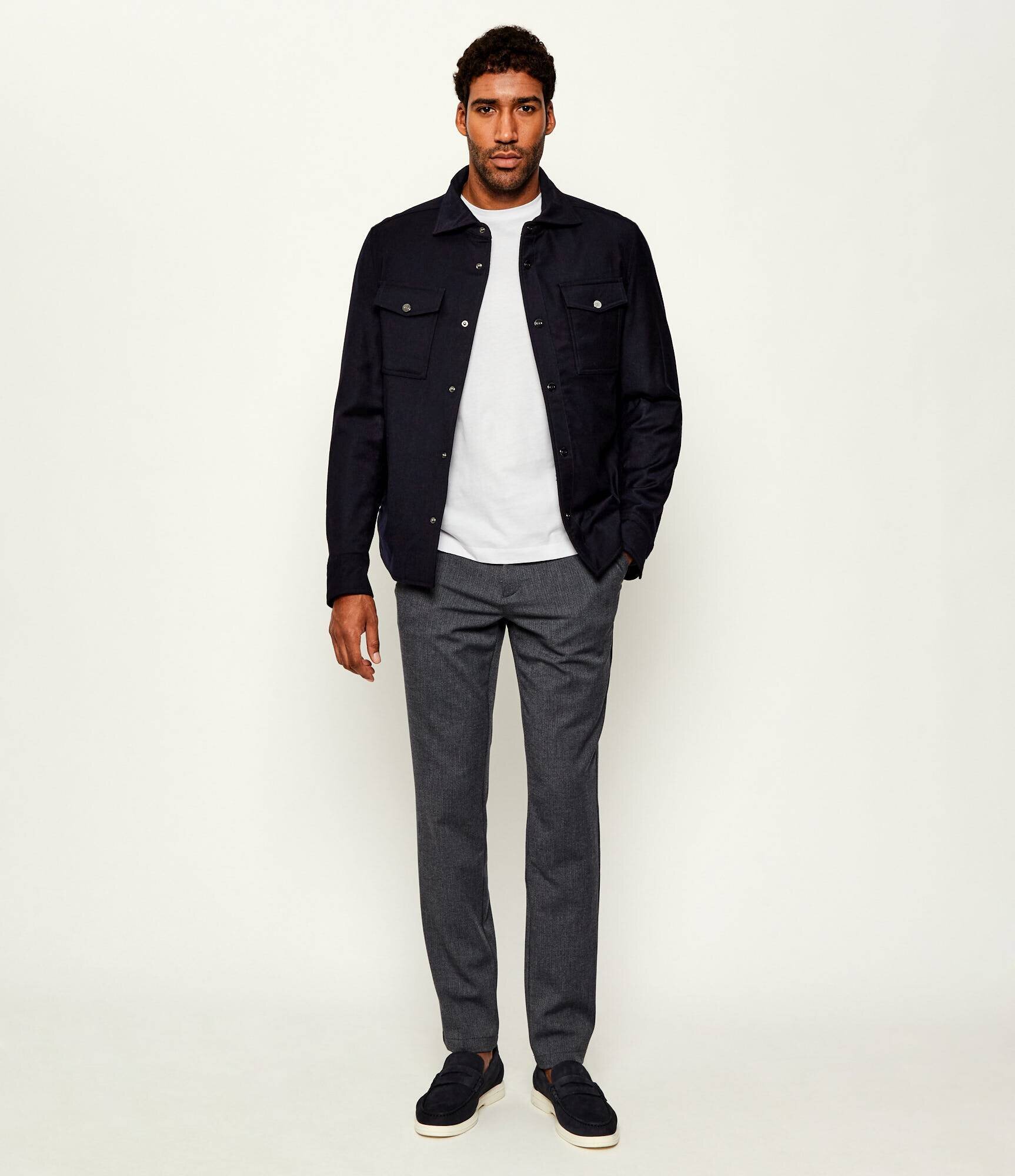 Oscar Jacobson De lână geacă Padded | regular fit