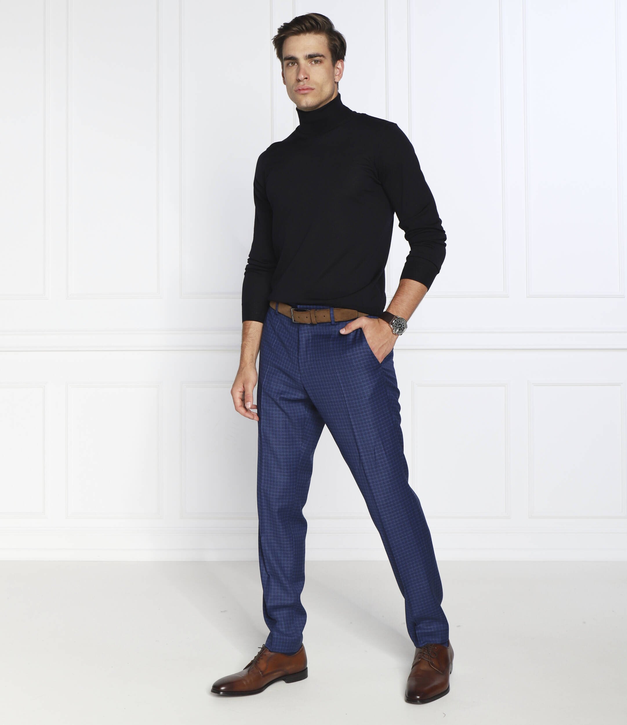Oscar Jacobson de lână maletă cole rollneck | regular fit