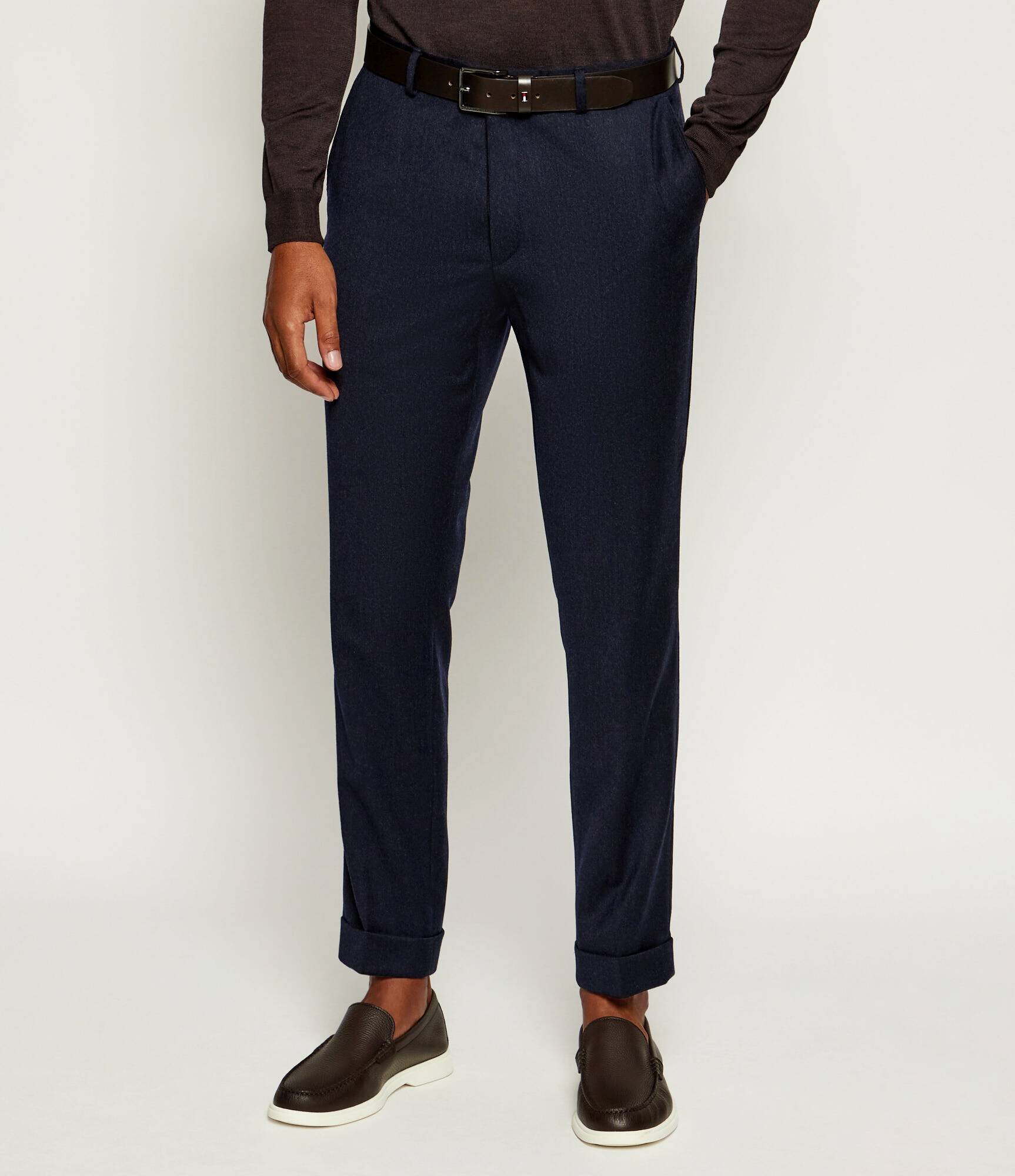 Oscar Jacobson De lână pantaloni chino | regular fit