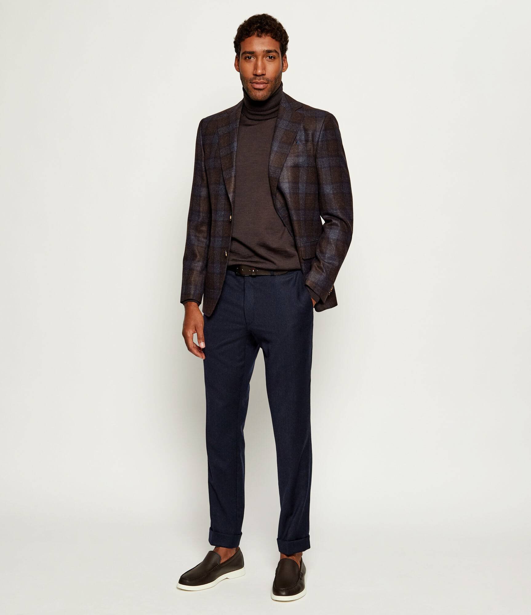 Oscar Jacobson De lână pantaloni chino | regular fit