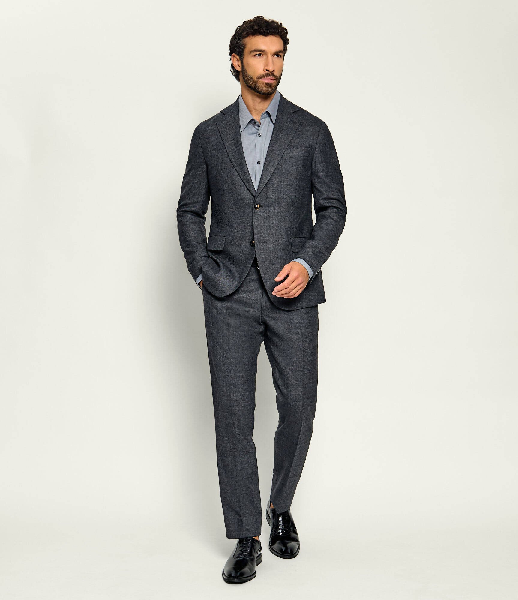 Oscar Jacobson De lână pantaloni Dandy | Slim Fit