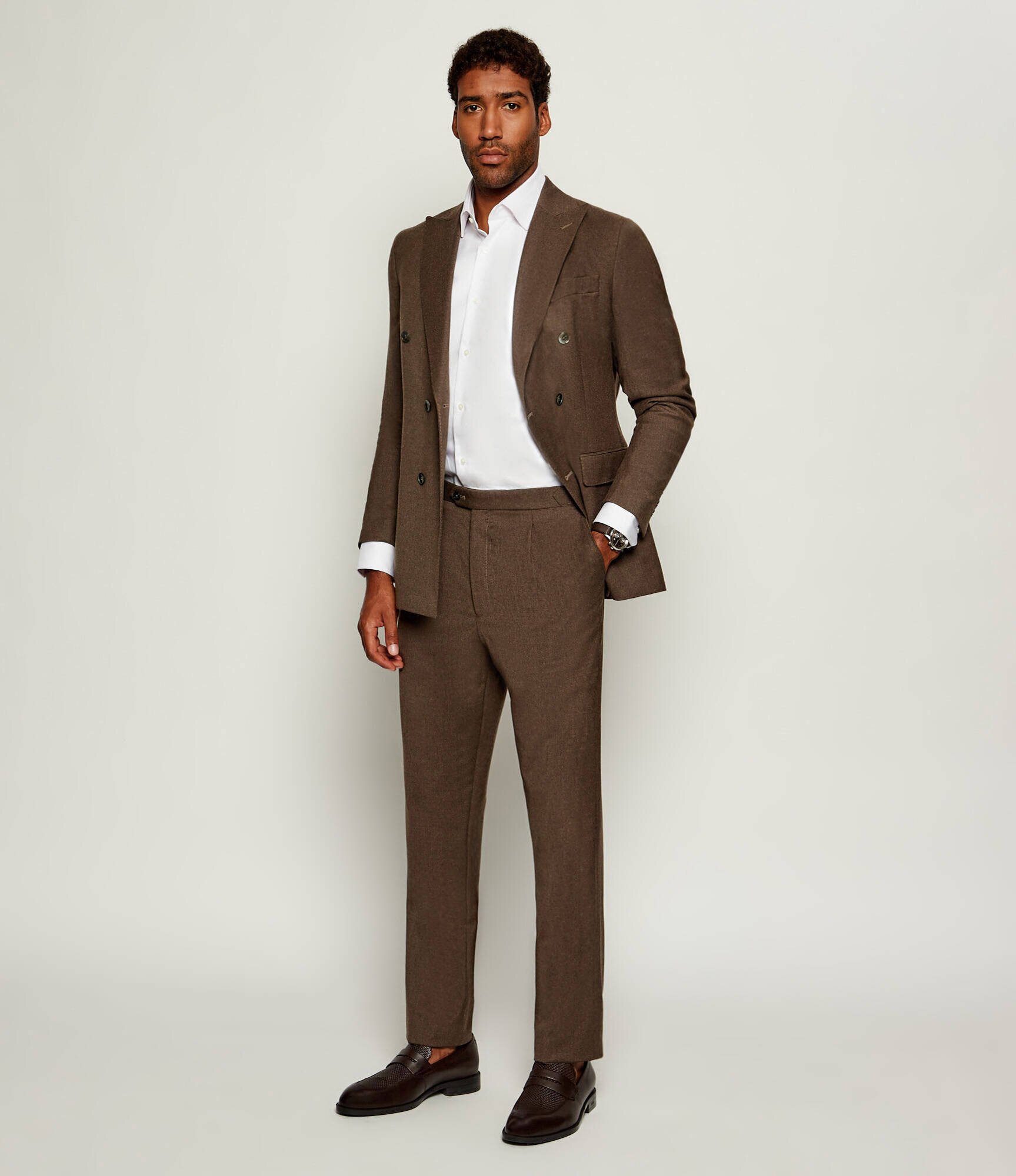 Oscar Jacobson De lână pantaloni Delon | regular fit