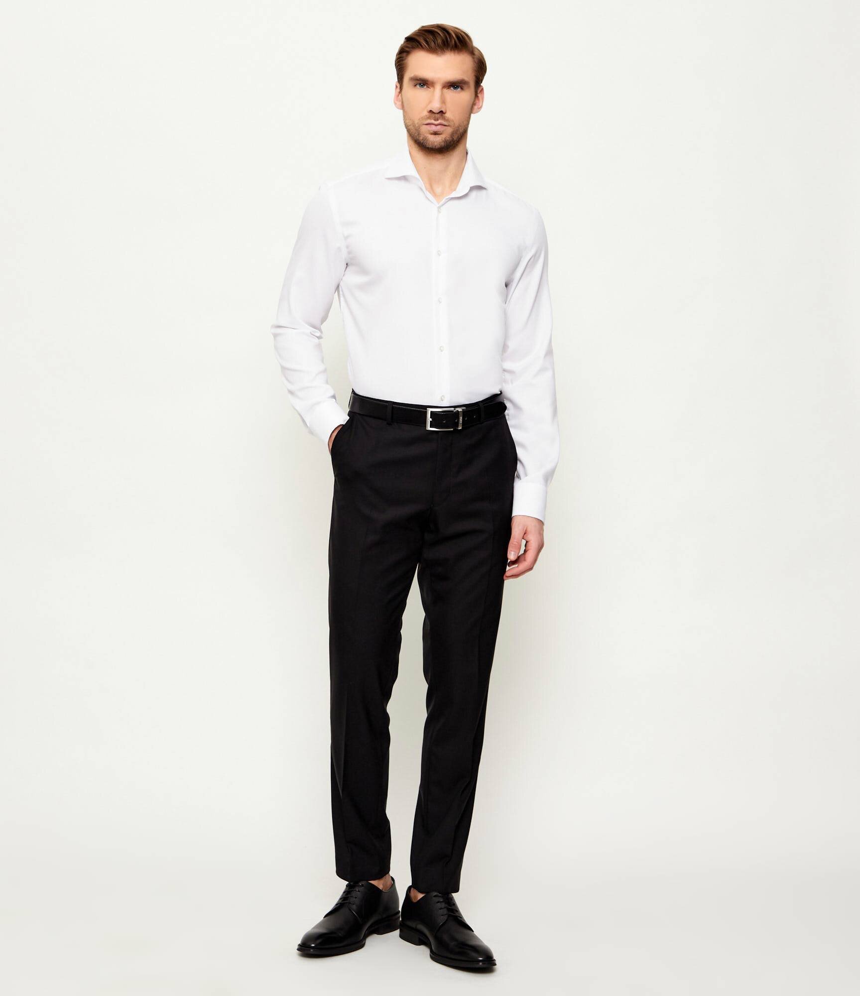 Oscar Jacobson De lână pantaloni Denz | Slim Fit