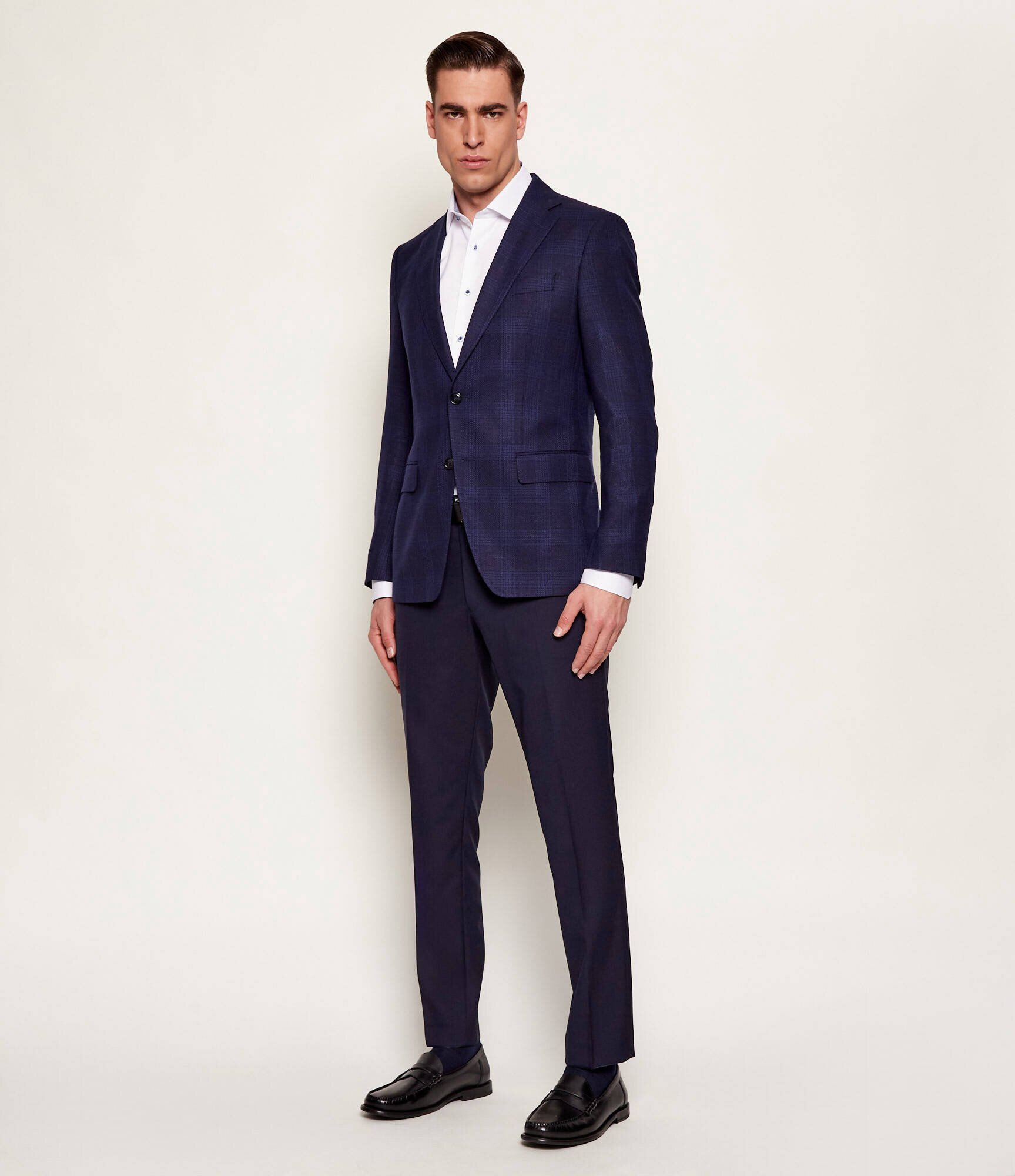 Oscar Jacobson De lână pantaloni Denz | Slim Fit