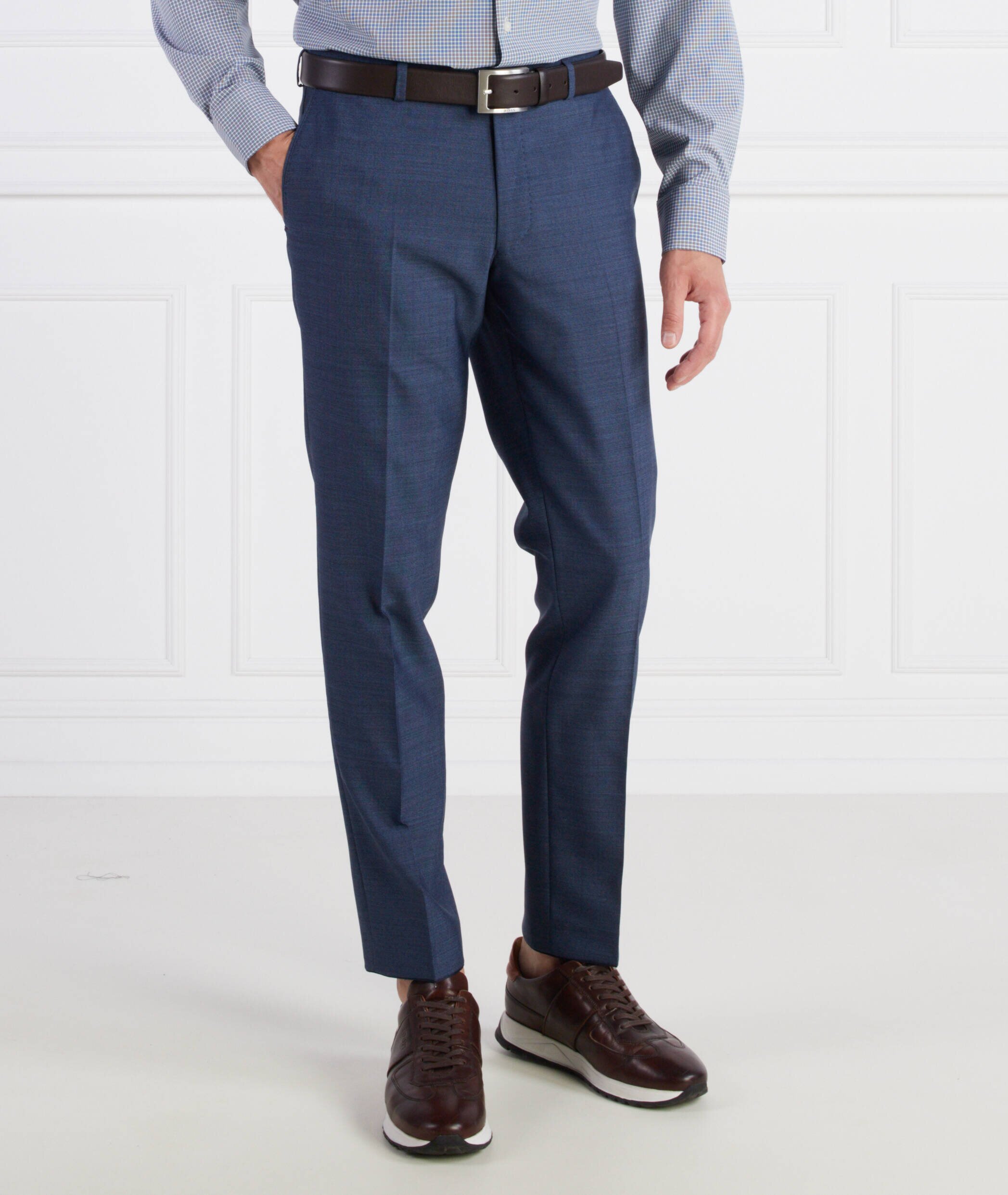 Oscar Jacobson de lână pantaloni denz | slim fit