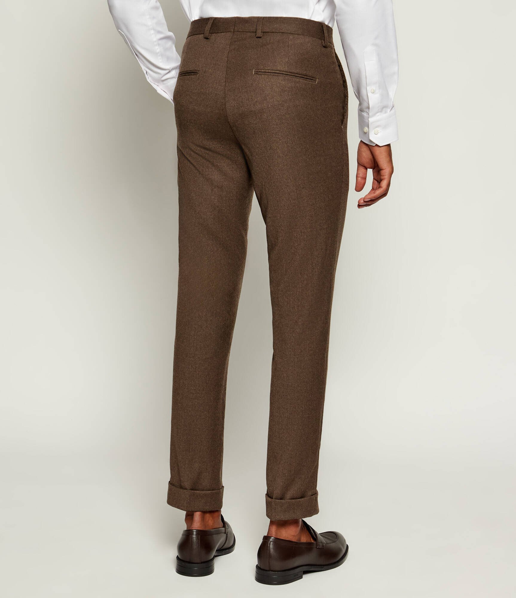 Oscar Jacobson De lână pantaloni | Slim Fit