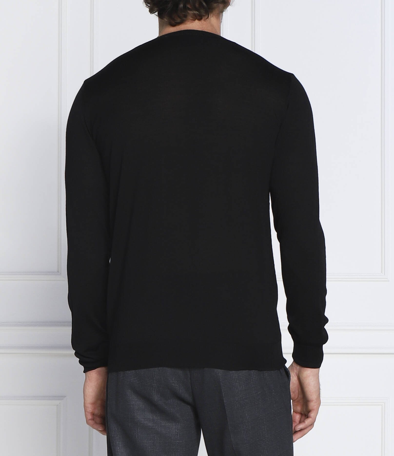 Oscar Jacobson de lână pulover custer | slim fit