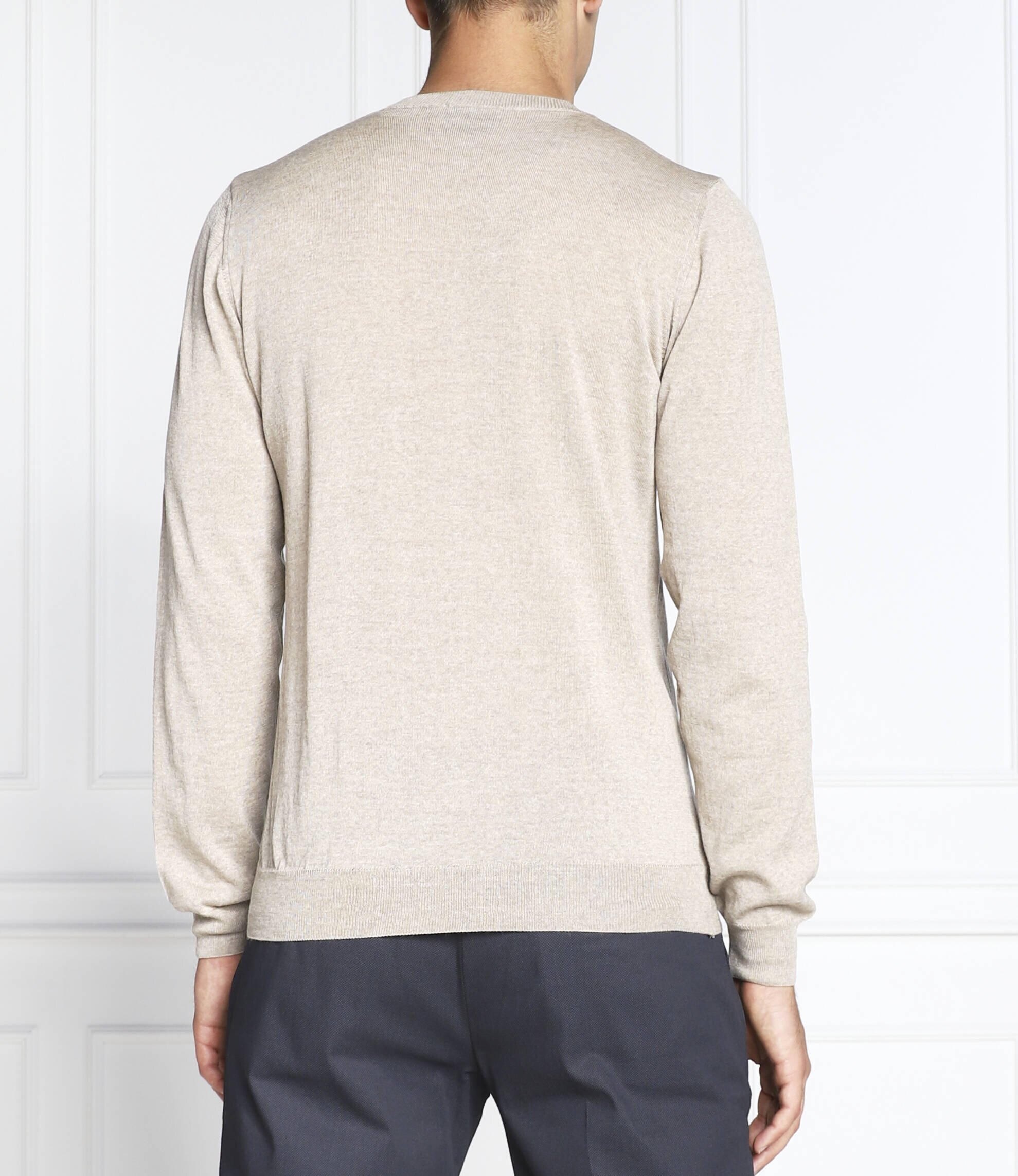 Oscar Jacobson de lână pulover custer | slim fit