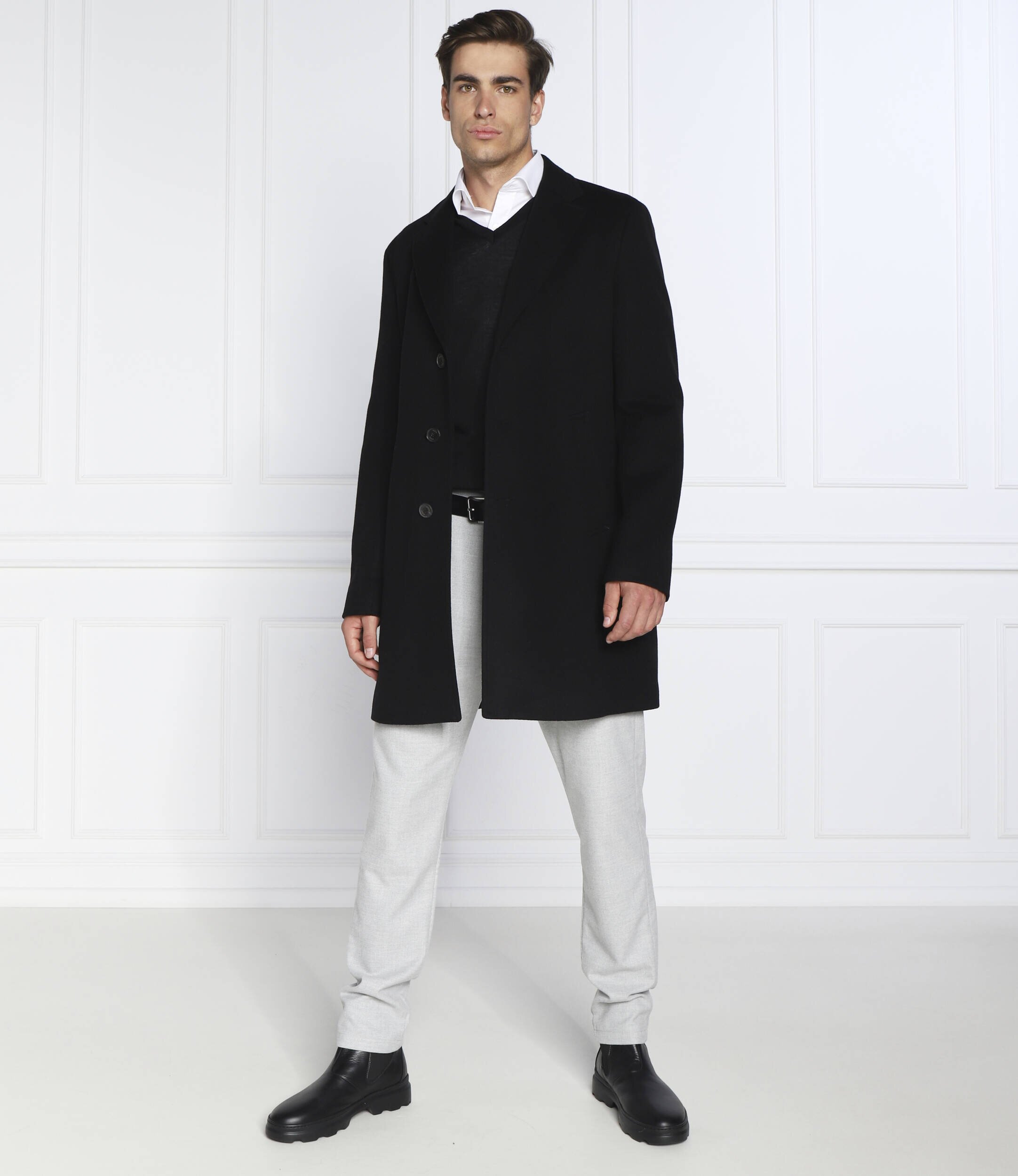 Oscar Jacobson de lână pulover | regular fit
