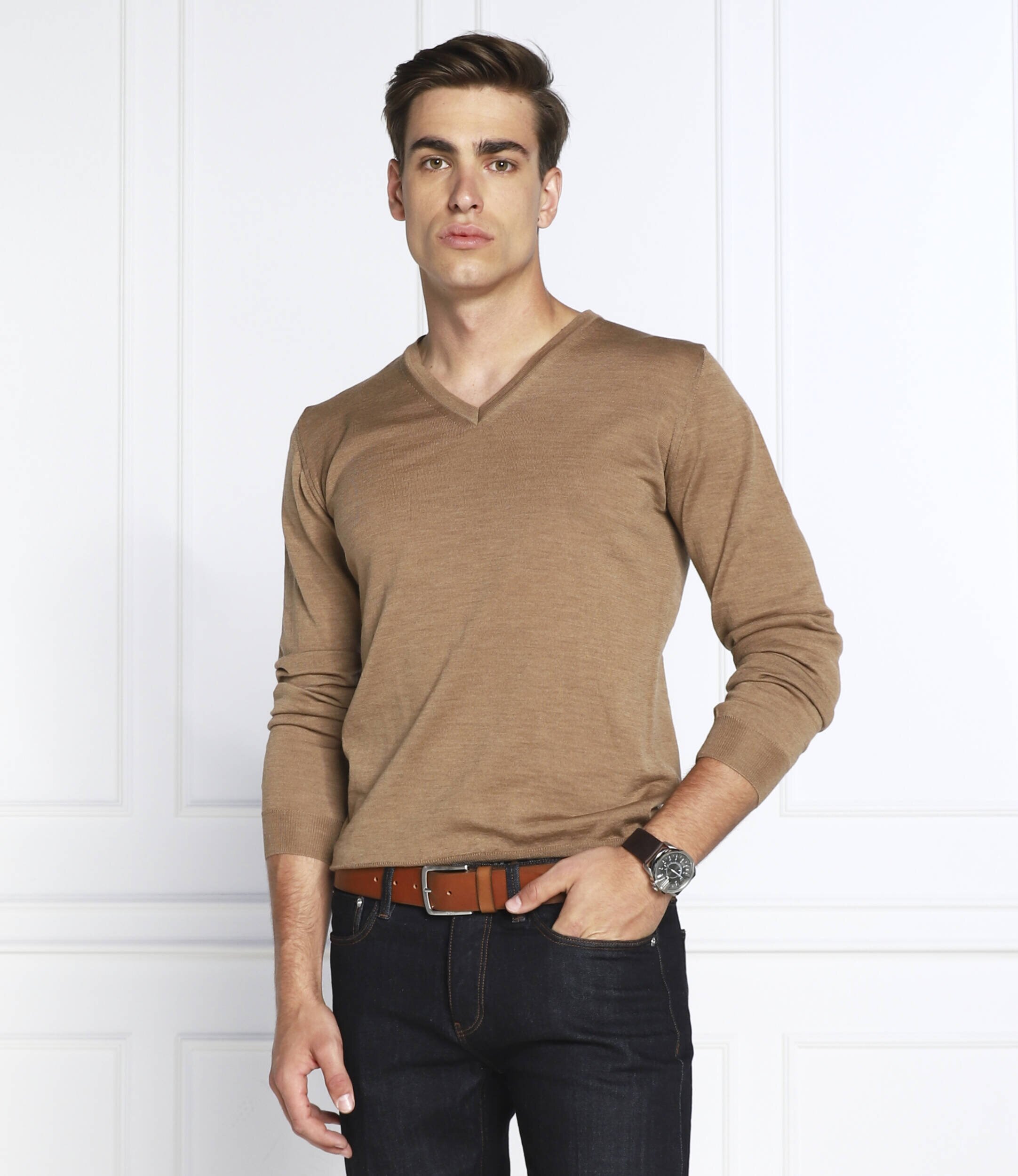 Oscar Jacobson de lână pulover | regular fit