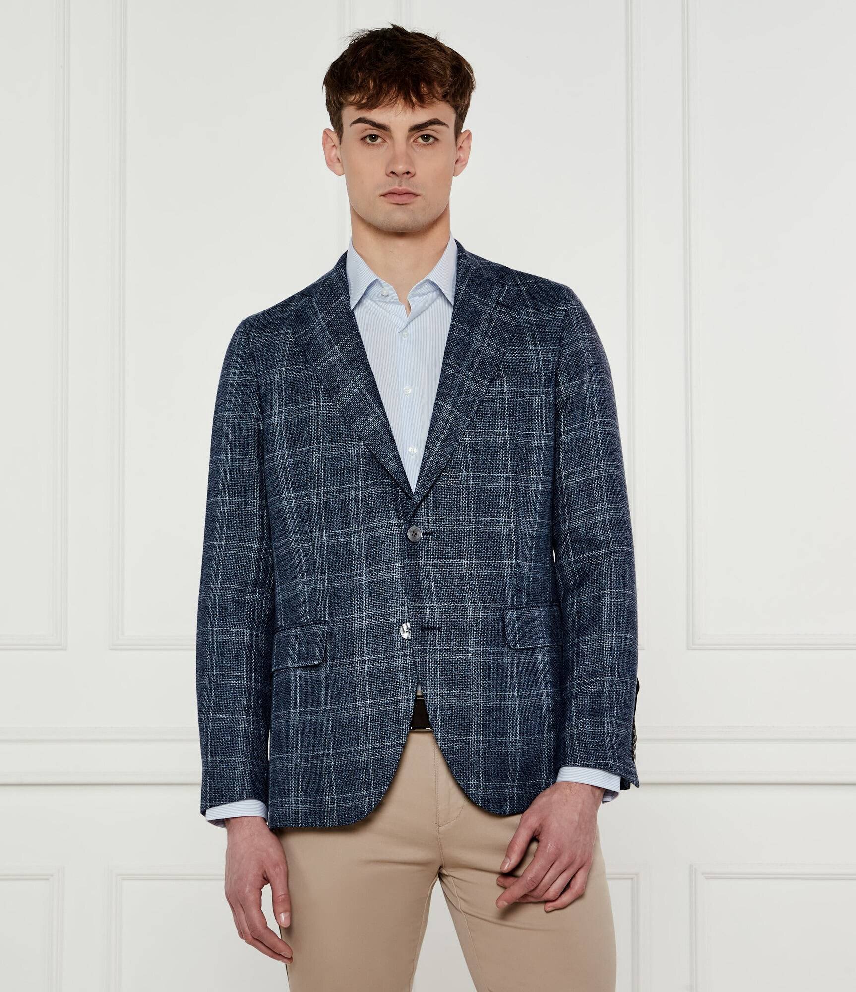 Oscar Jacobson De lână sacou Fogerty | Regular Fit | cu adaos de in