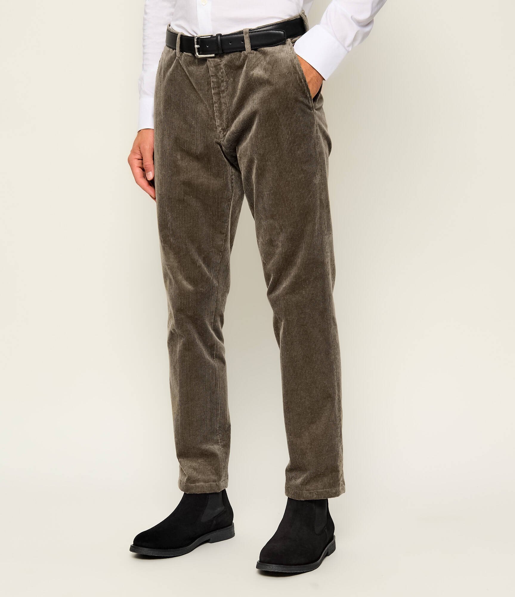 Oscar Jacobson Pantaloni chino Dandy | regular fit | catifea reiată
