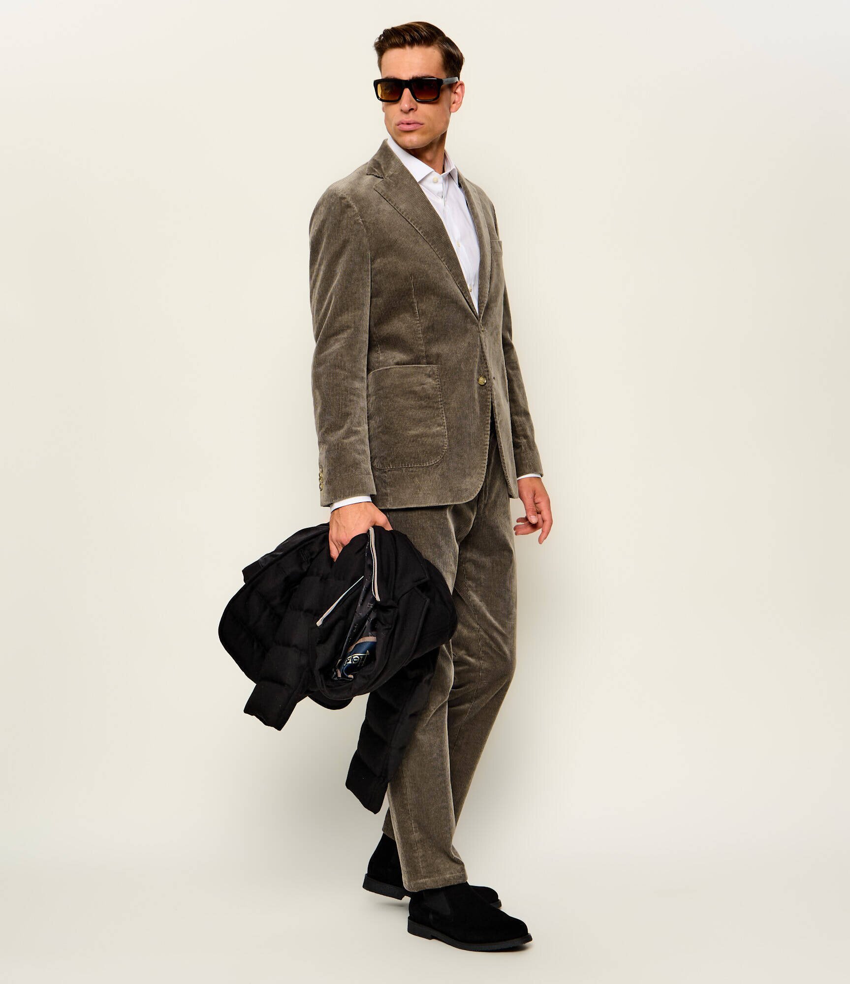 Oscar Jacobson Pantaloni chino Dandy | regular fit | catifea reiată