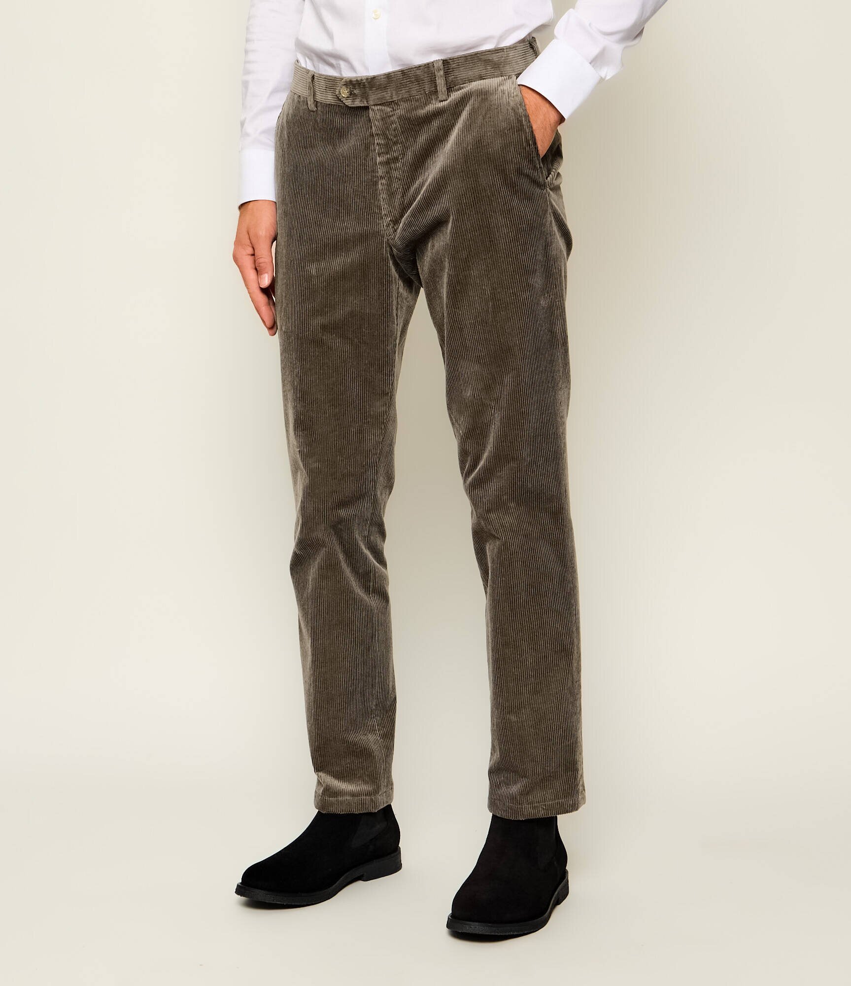 Oscar Jacobson Pantaloni chino Dandy | regular fit | catifea reiată