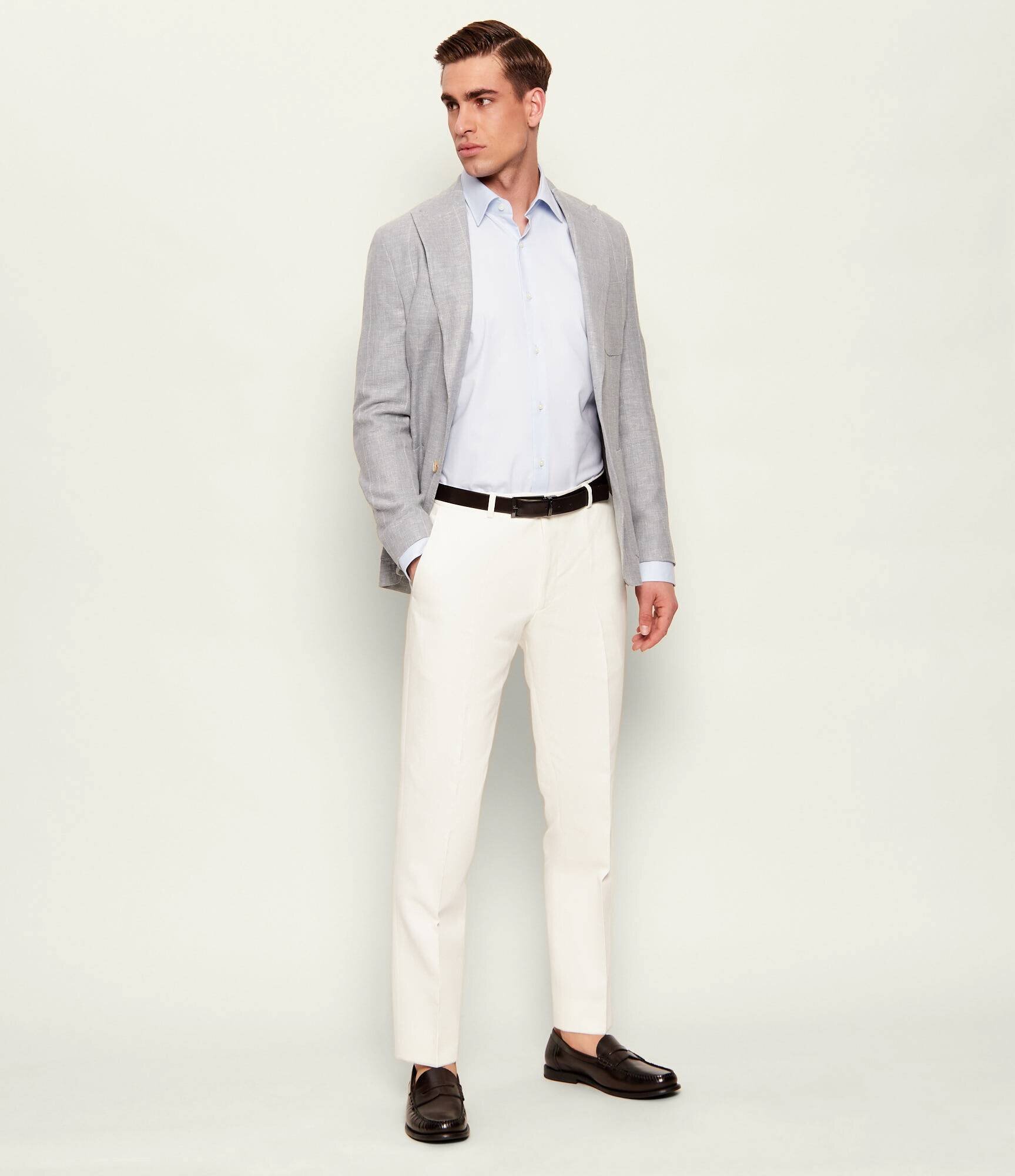 Oscar Jacobson Pantaloni Dandy | Slim Fit | cu adaos de in