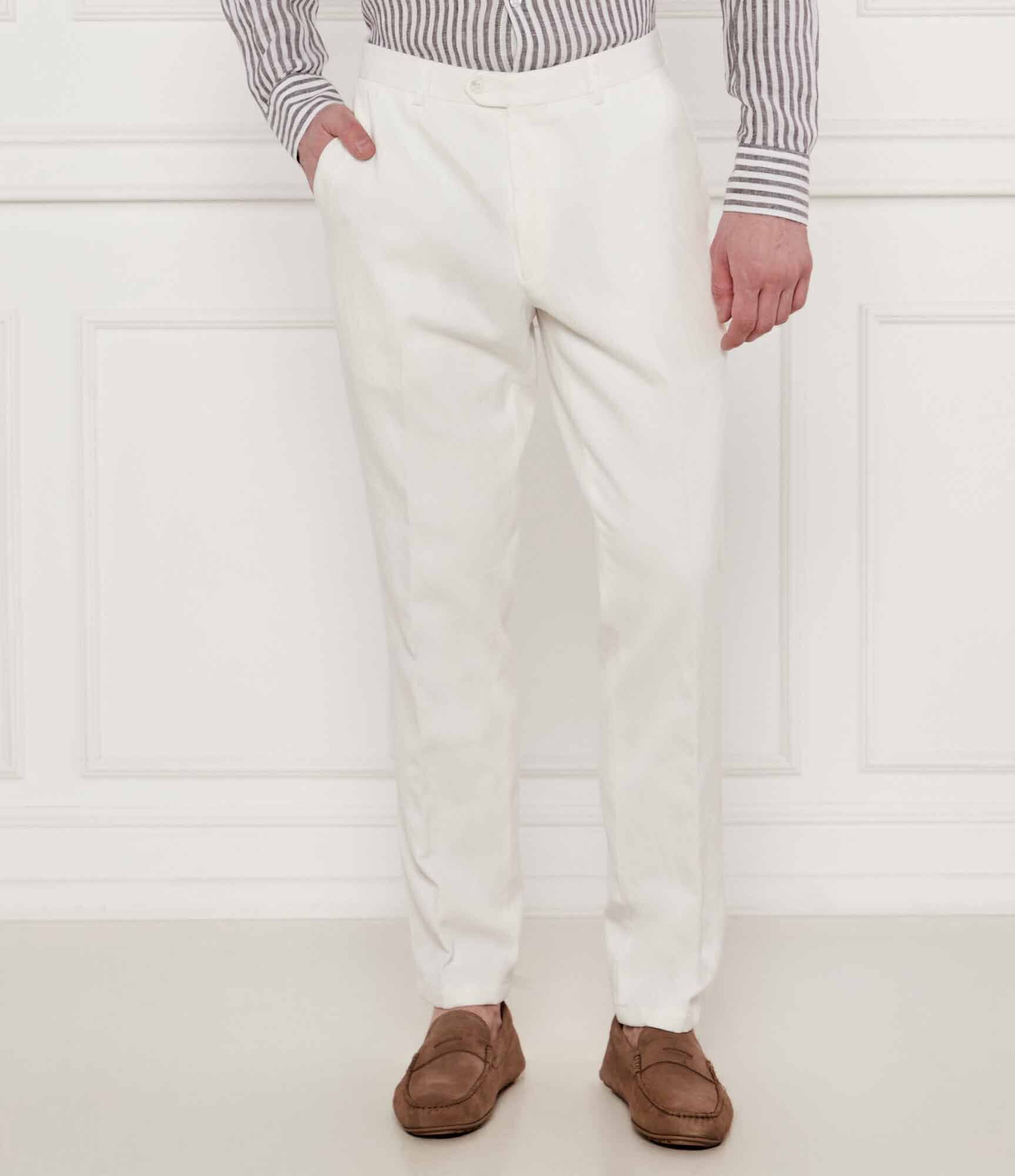 Oscar Jacobson Pantaloni Dandy | Slim Fit | cu adaos de in