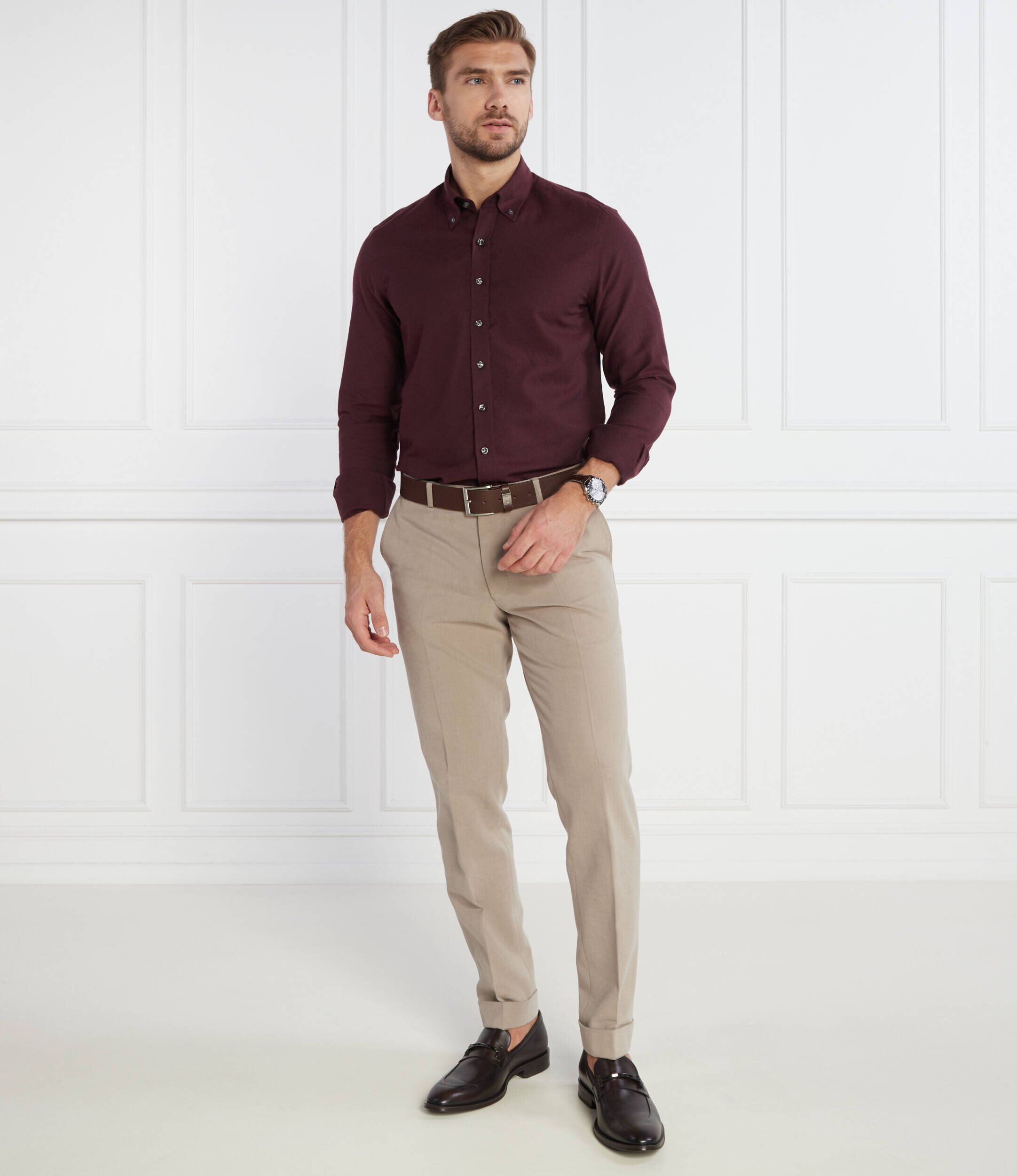 Oscar Jacobson Pantaloni denz turn up | Slim Fit