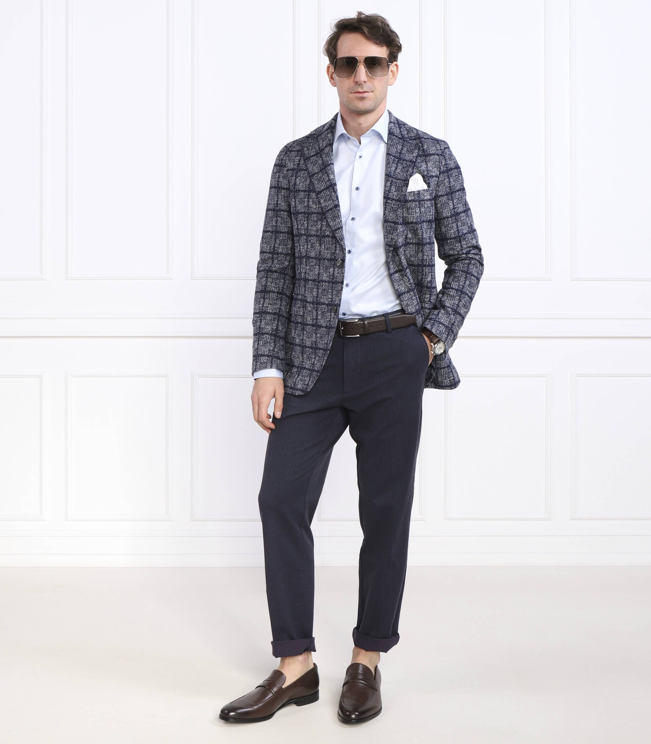 Oscar Jacobson Sacou Egel | Regular Fit cu adaos de lână