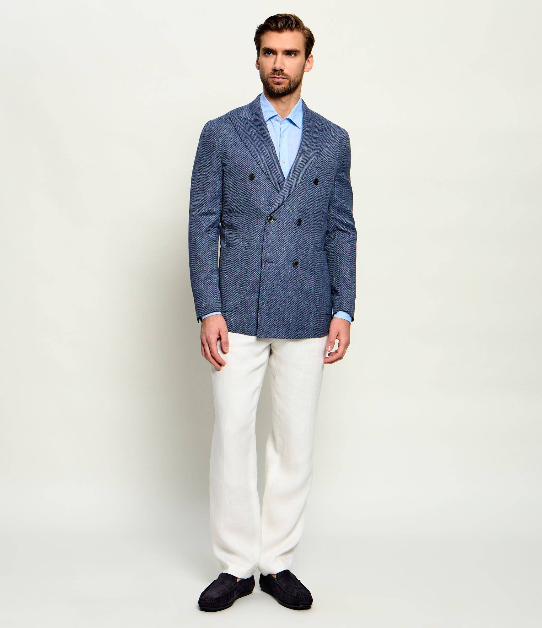 Oscar Jacobson Sacou Farris Patch | regular fit cu adaos de lână