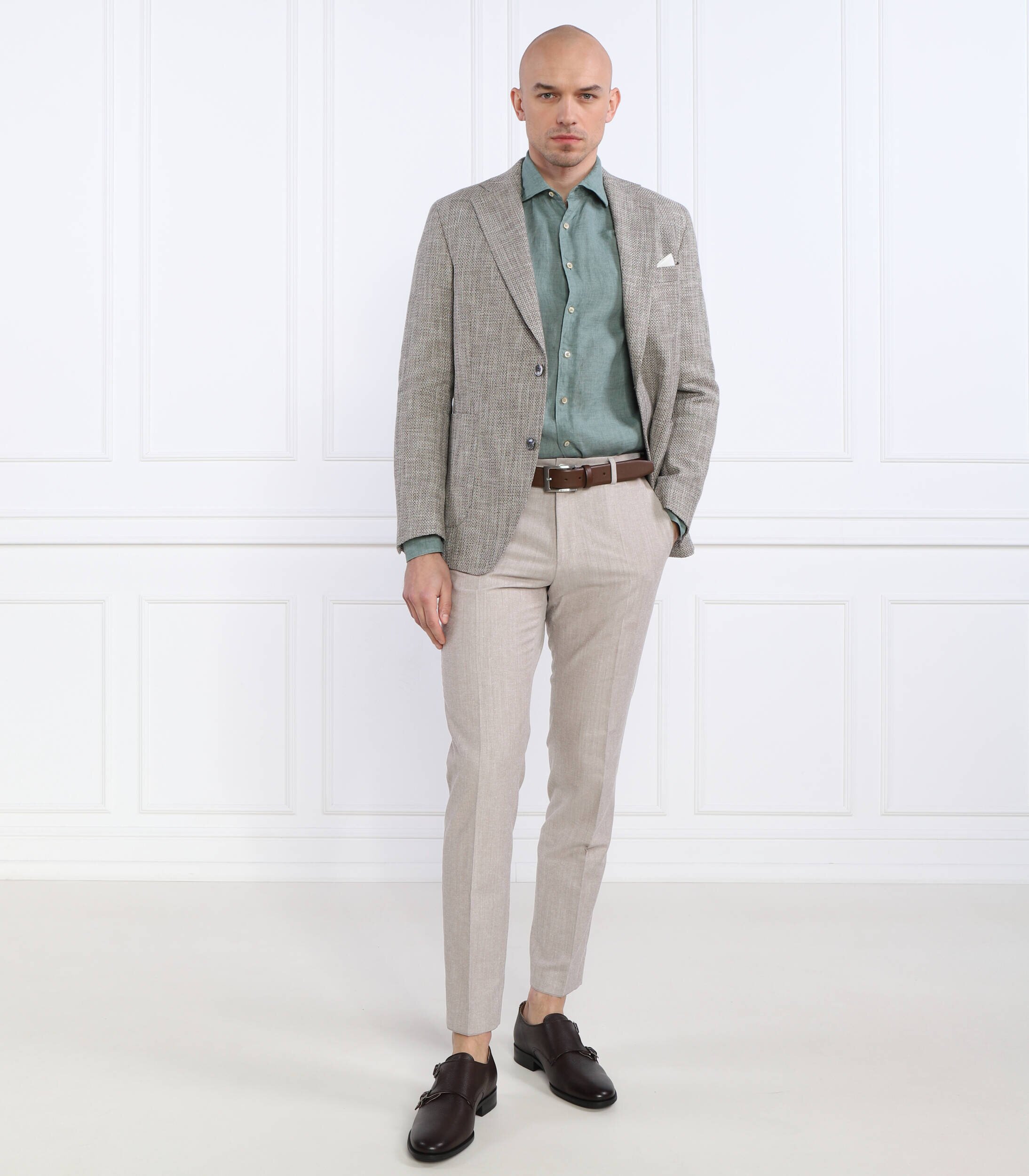 Oscar Jacobson Sacou Ferry Patch | Slim Fit