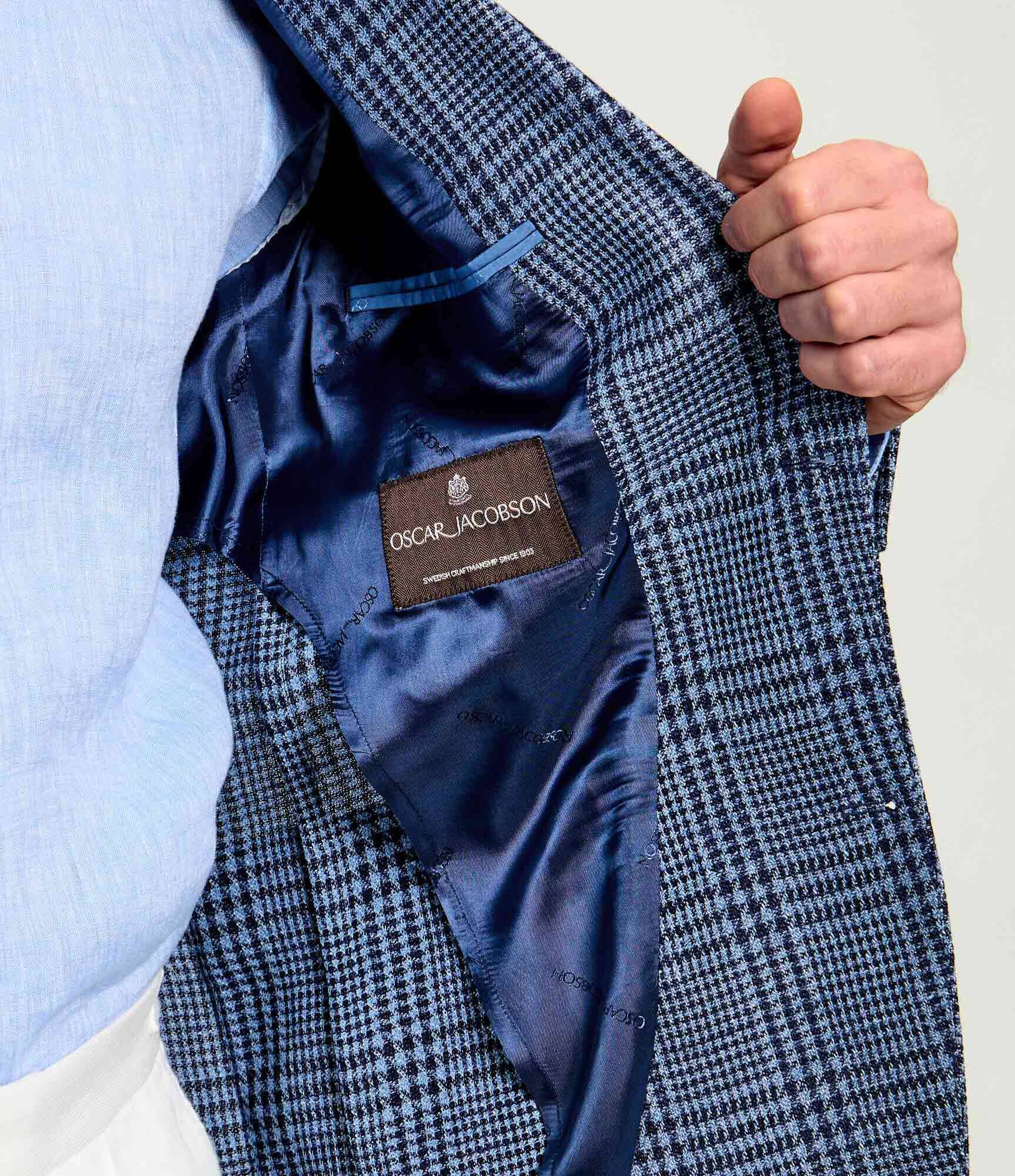 Oscar Jacobson Sacou Ferry Patch | Slim Fit cu adaos de lână