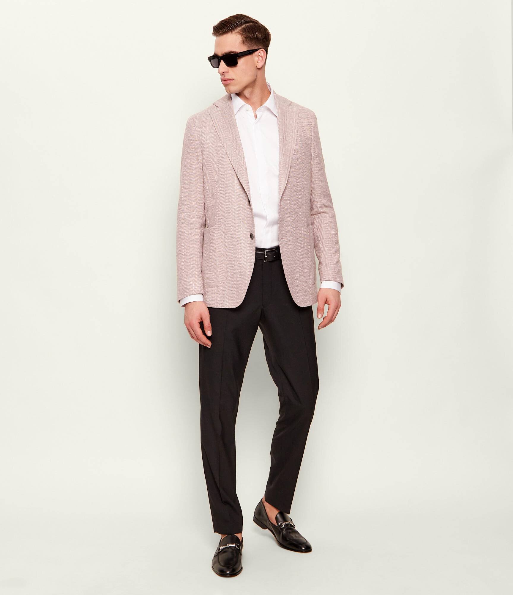 Oscar Jacobson Sacou Ferry | regular fit | cu adaos de in