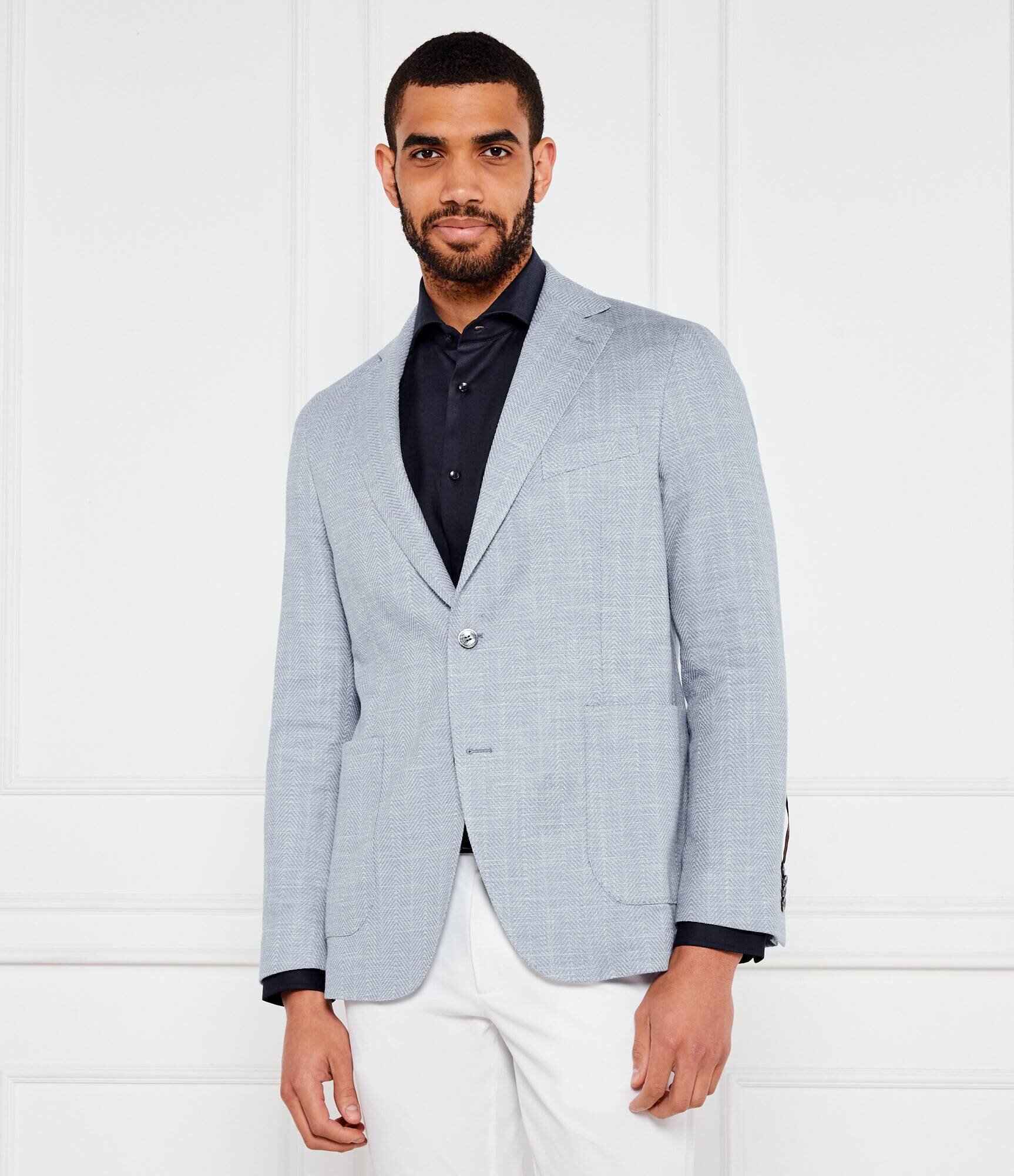 Oscar Jacobson Sacou Ferry | Regular Fit | cu adaos de in