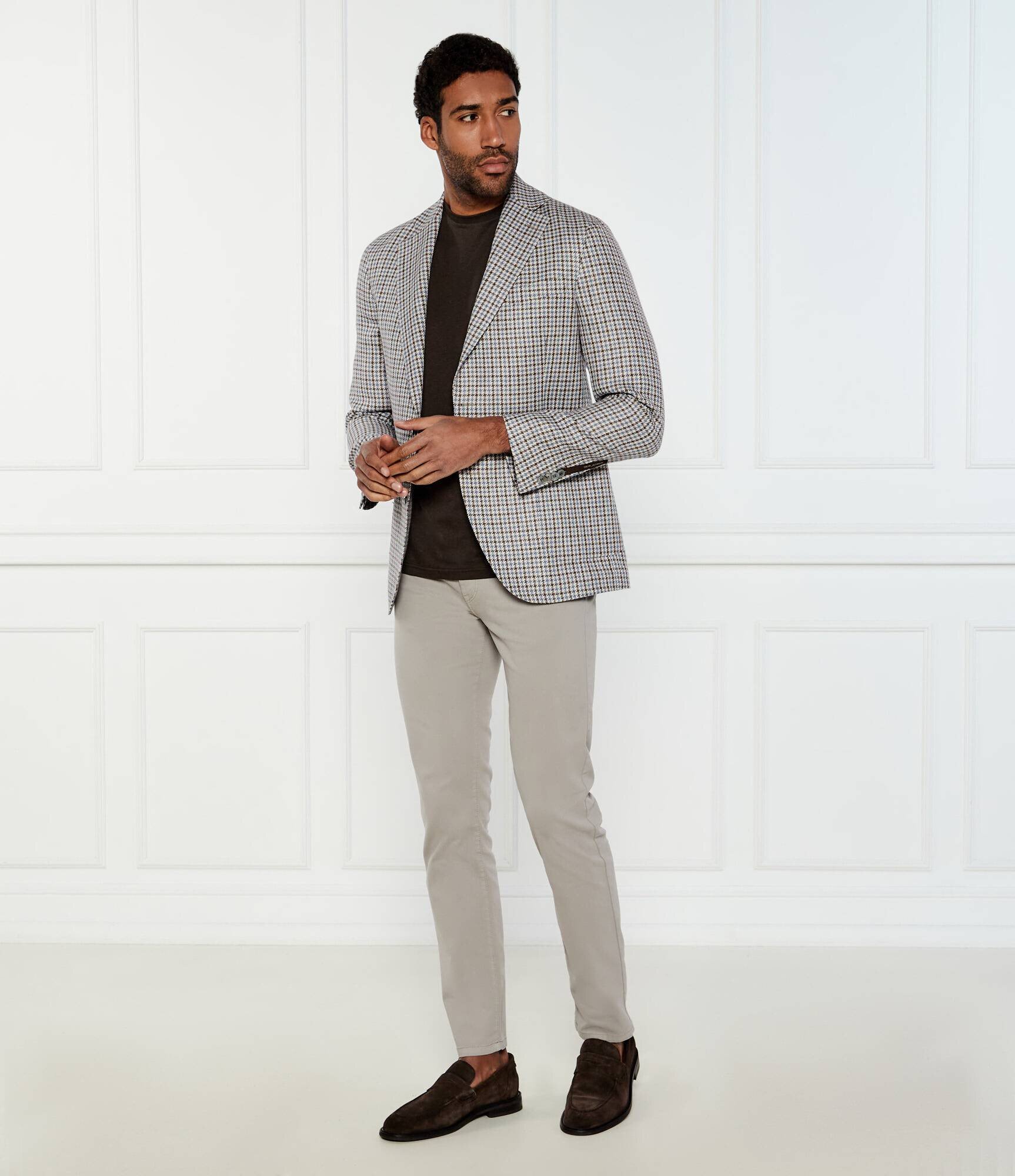 Oscar Jacobson Sacou Ferry | regular fit | cu adaos de in