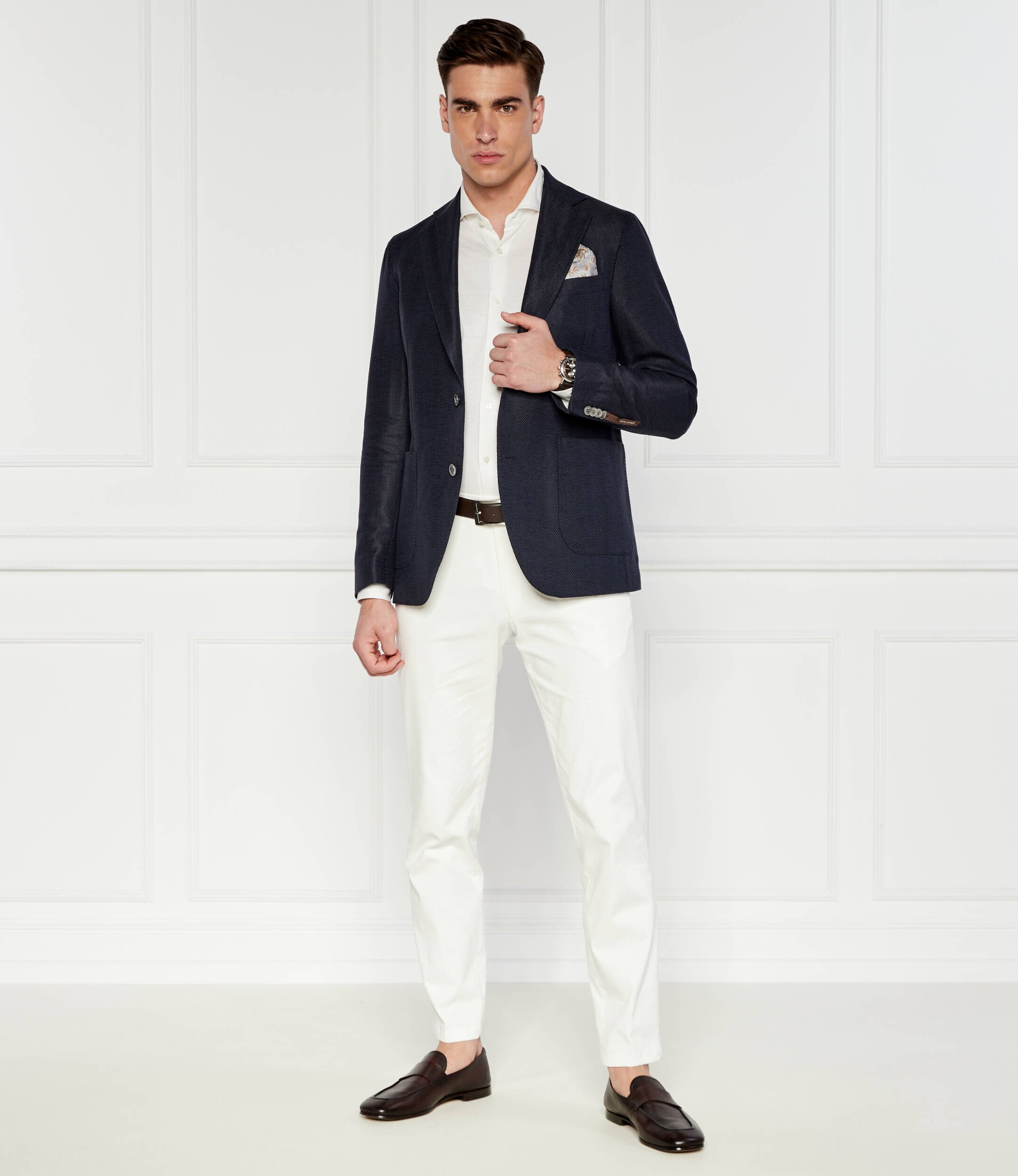 Oscar Jacobson Sacou Ferry | Regular Fit | cu adaos de in
