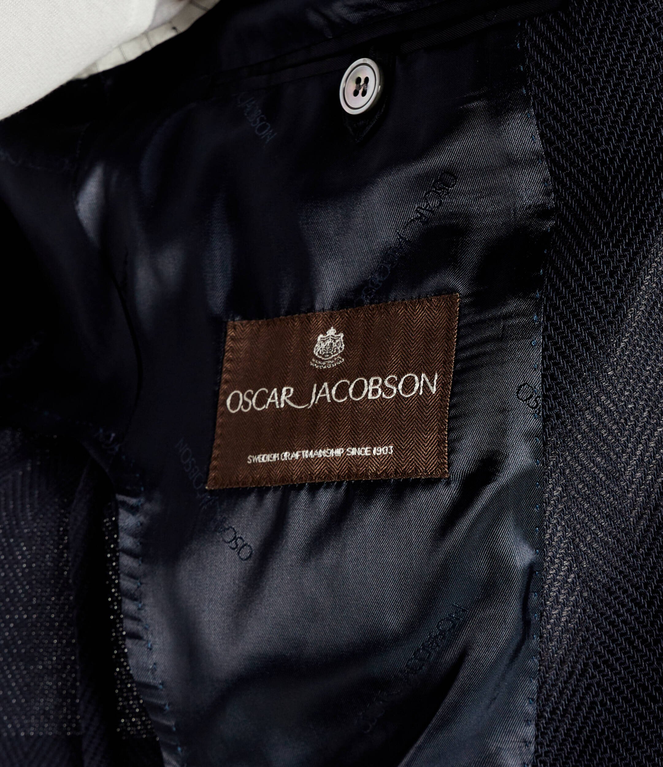 Oscar Jacobson Sacou Ferry | Regular Fit | cu adaos de in