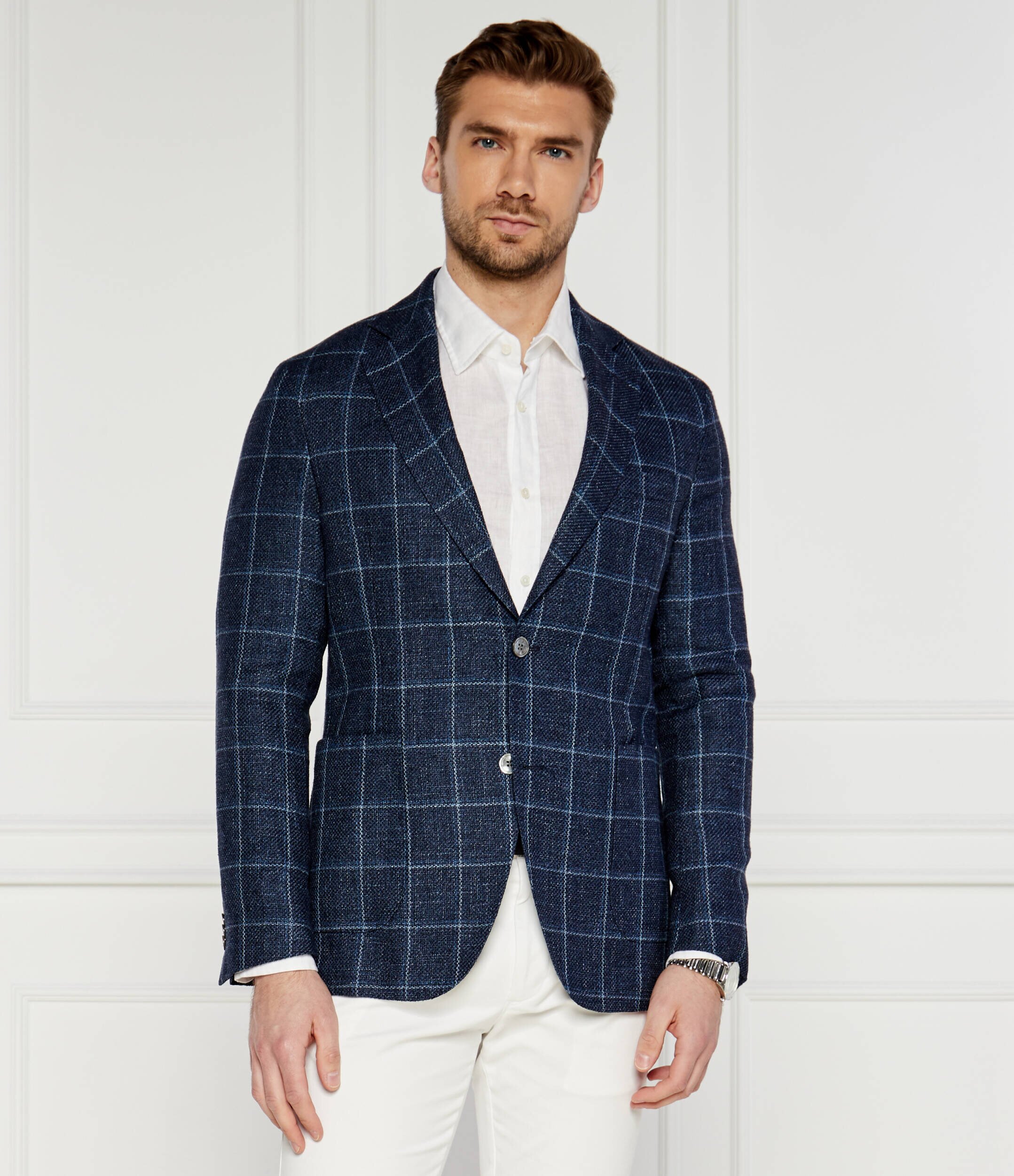 Oscar Jacobson Sacou Ferry | Regular Fit | cu adaos de in