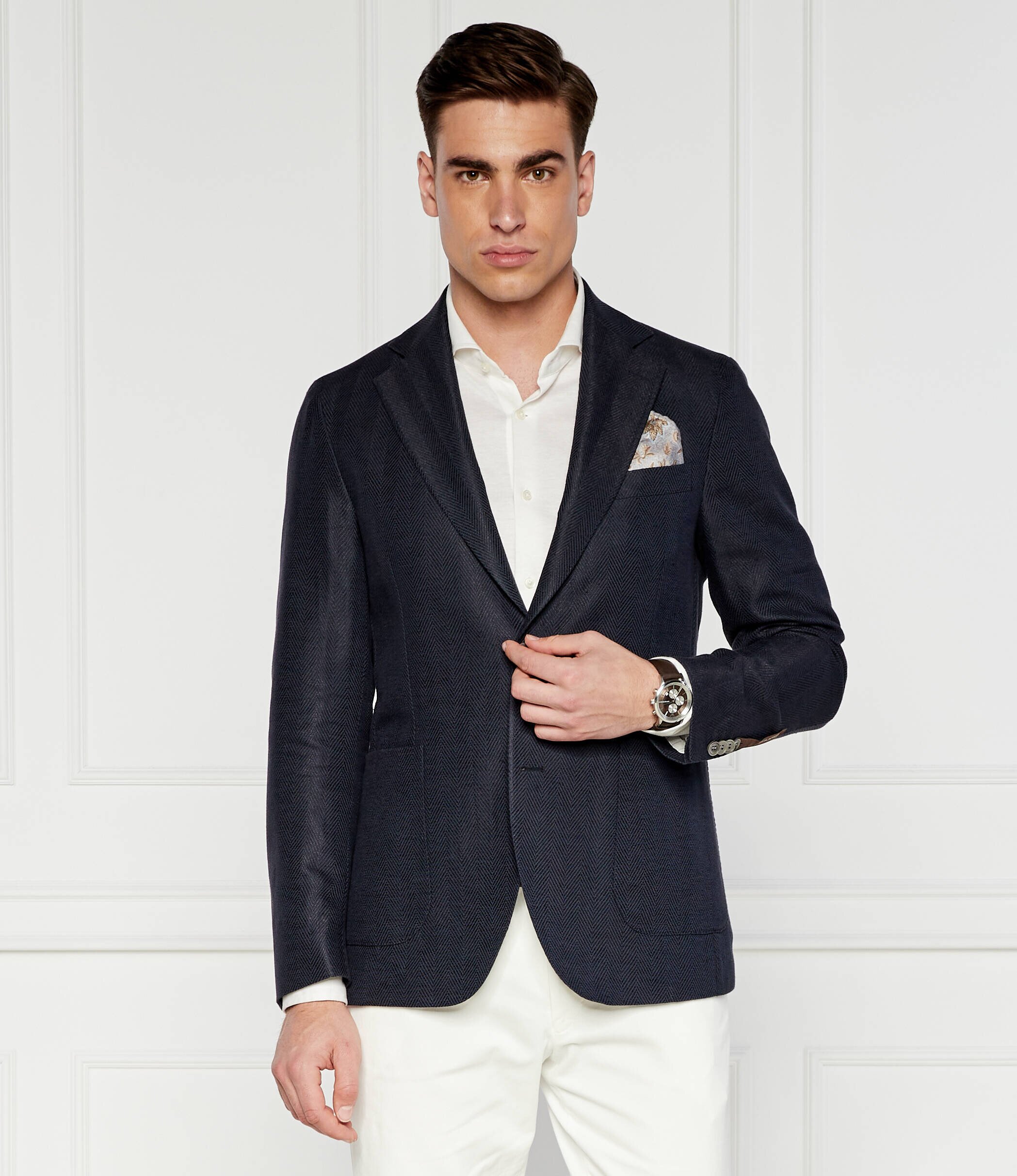 Oscar Jacobson Sacou Ferry | Regular Fit | cu adaos de in